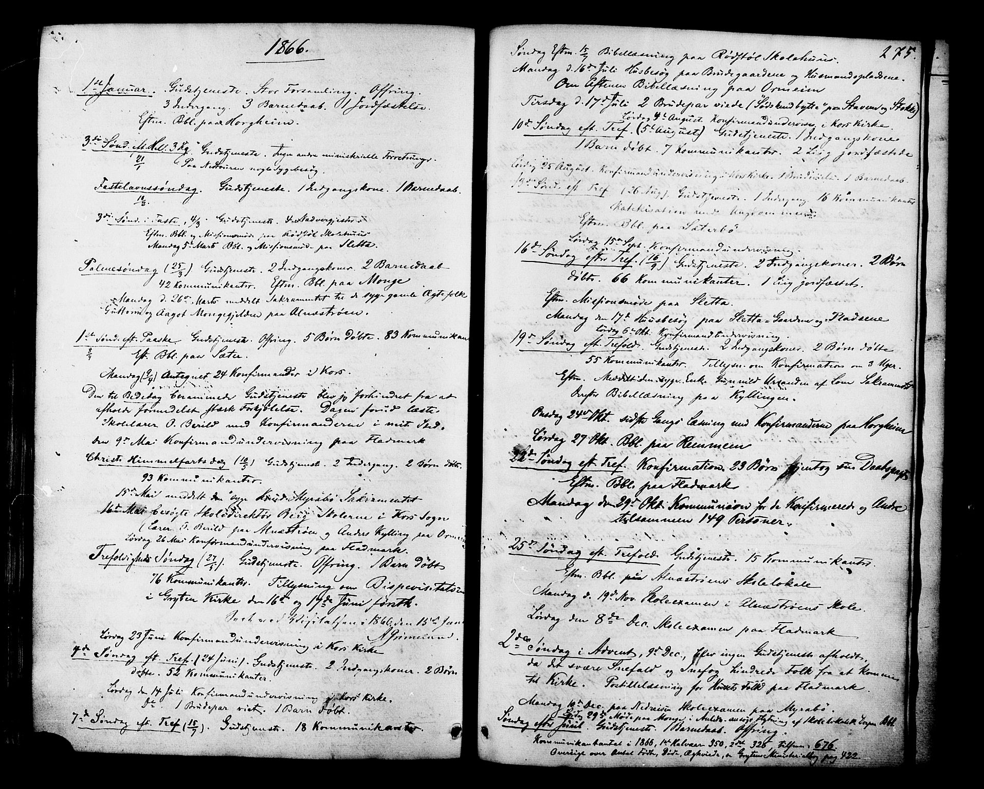 Ministerialprotokoller, klokkerbøker og fødselsregistre - Møre og Romsdal, AV/SAT-A-1454/546/L0594: Parish register (official) no. 546A02, 1854-1882, p. 275