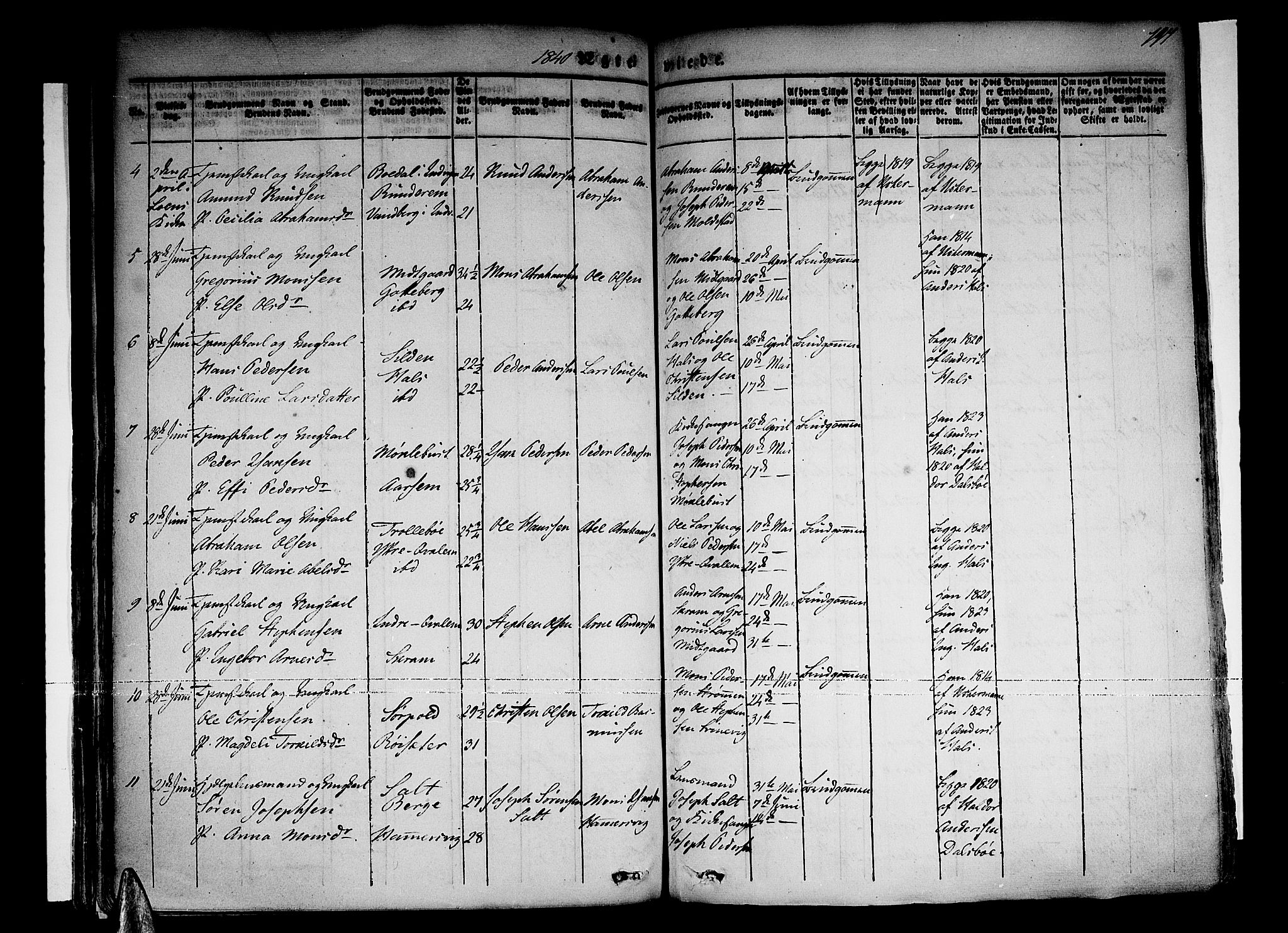 Selje sokneprestembete, AV/SAB-A-99938/H/Ha/Haa/Haaa: Parish register (official) no. A 9, 1829-1844, p. 197