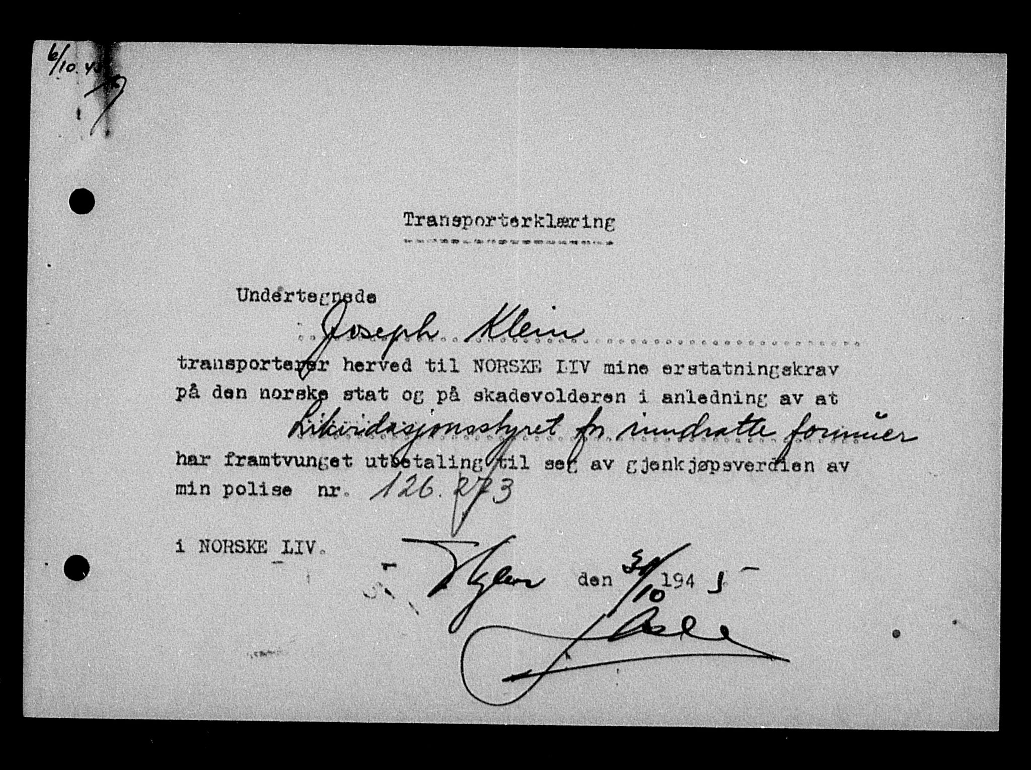 Justisdepartementet, Tilbakeføringskontoret for inndratte formuer, AV/RA-S-1564/H/Hc/Hca/L0902: --, 1945-1947, p. 35