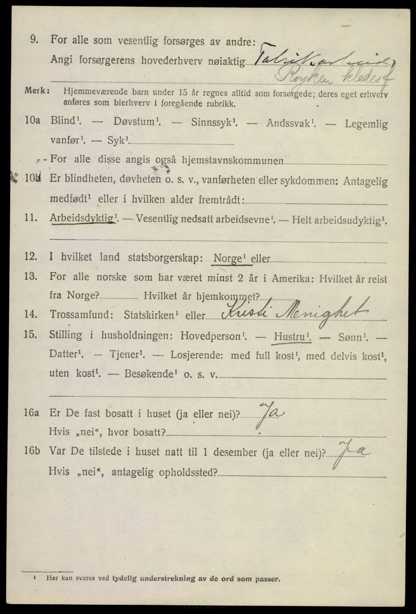 SAKO, 1920 census for Røyken, 1920, p. 11697