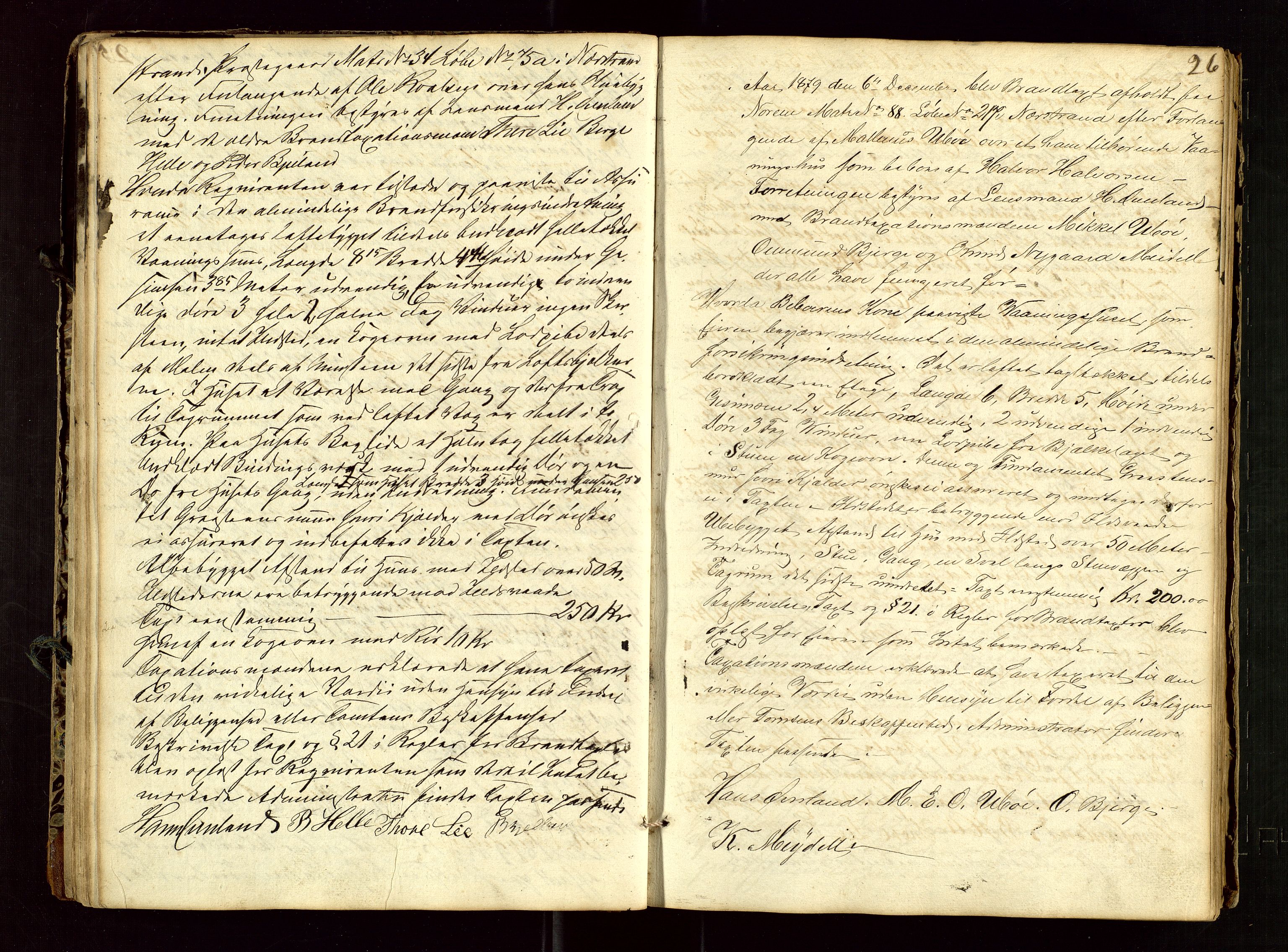 Nedstrand lensmannskontor, AV/SAST-A-100236/Goa/L0001: "Brandtaxt Protocoll", 1877-1922, p. 25b-26a