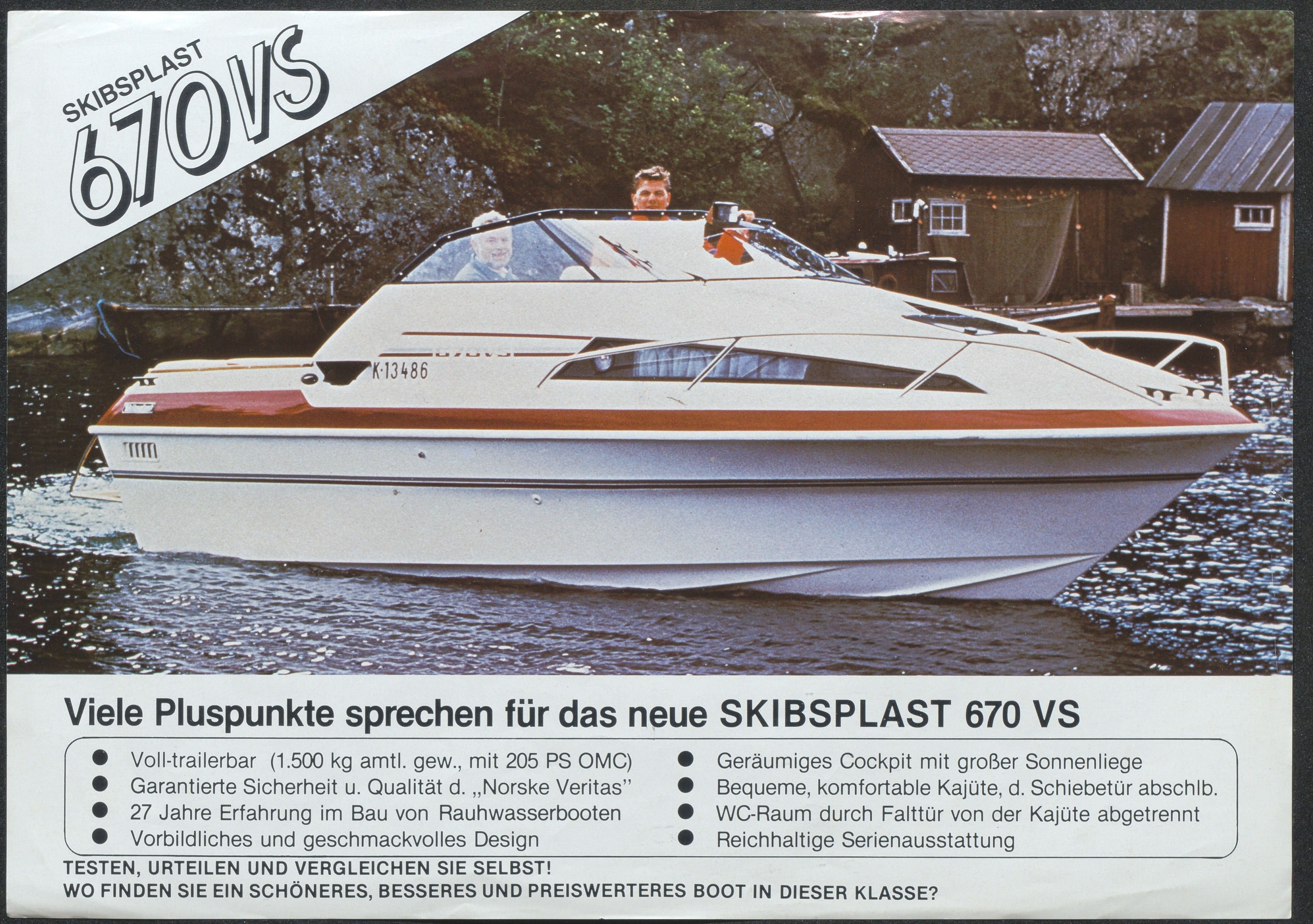 Skibsplast, AAKS/PA-2968/01/X/X01/L0002/0012: Brosjyrer / Skibsplast 670 VS (1987-1992), 1987-1992
