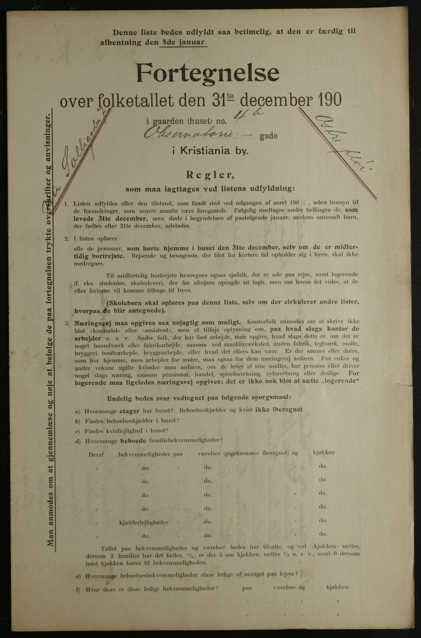 OBA, Municipal Census 1901 for Kristiania, 1901, p. 15353