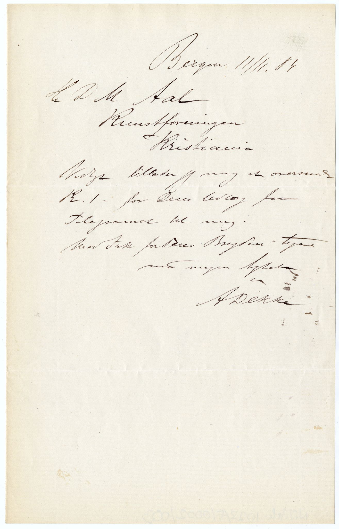 Diderik Maria Aalls brevsamling, NF/Ark-1023/F/L0002: D.M. Aalls brevsamling. B - C, 1799-1889, p. 473