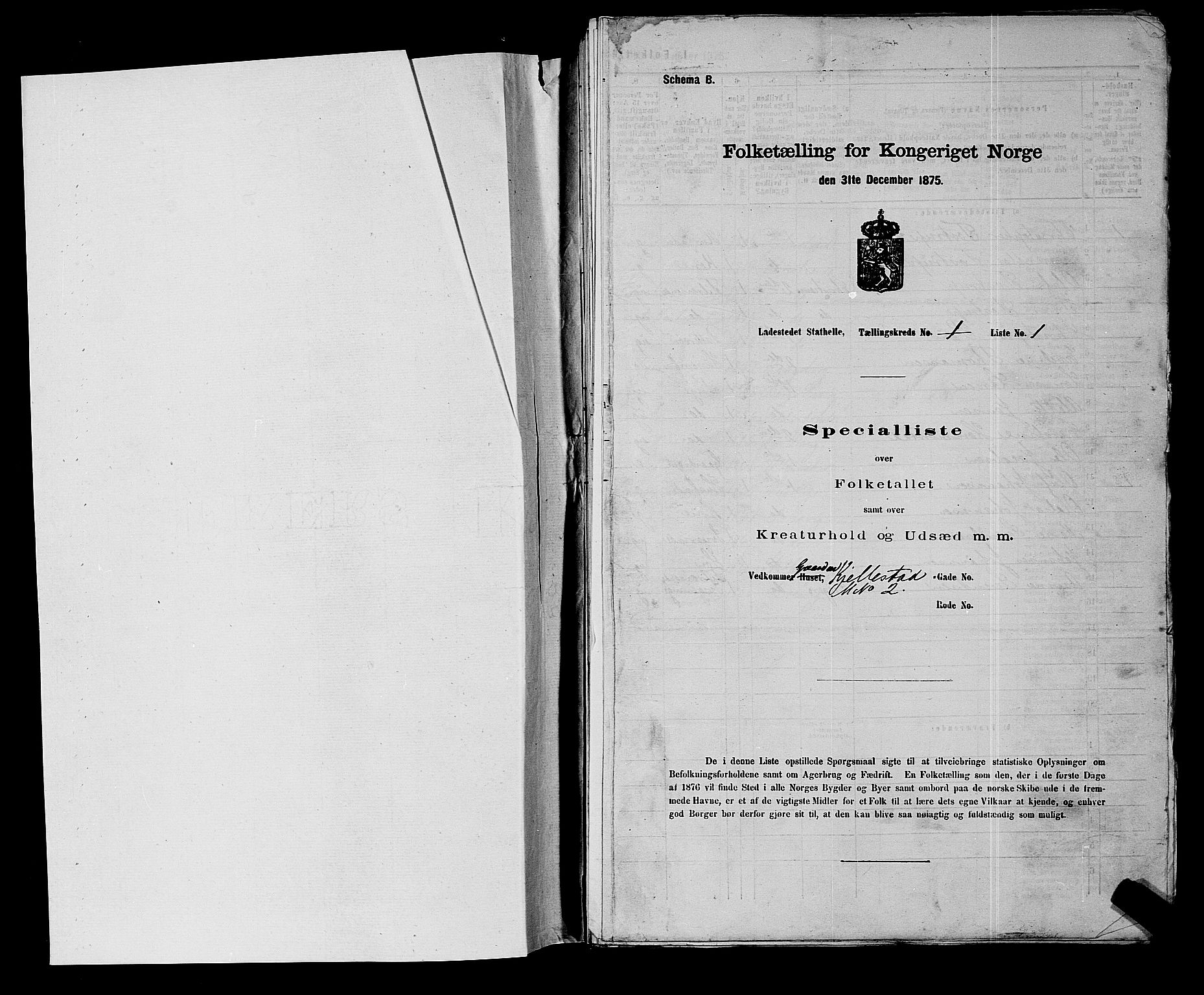 SAKO, 1875 census for 0803B Bamble/Stathelle, 1875, p. 8