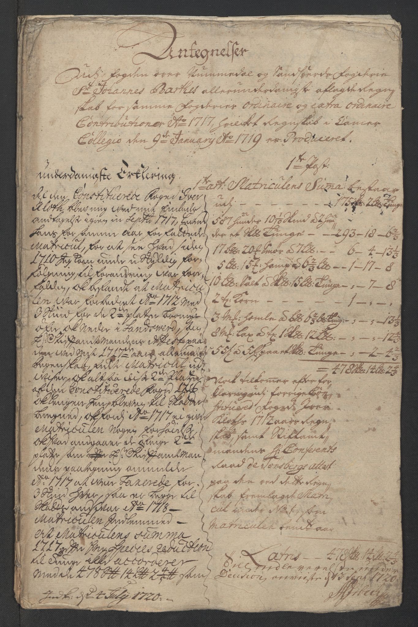 Rentekammeret inntil 1814, Reviderte regnskaper, Fogderegnskap, RA/EA-4092/R24/L1593: Fogderegnskap Numedal og Sandsvær, 1717, p. 393