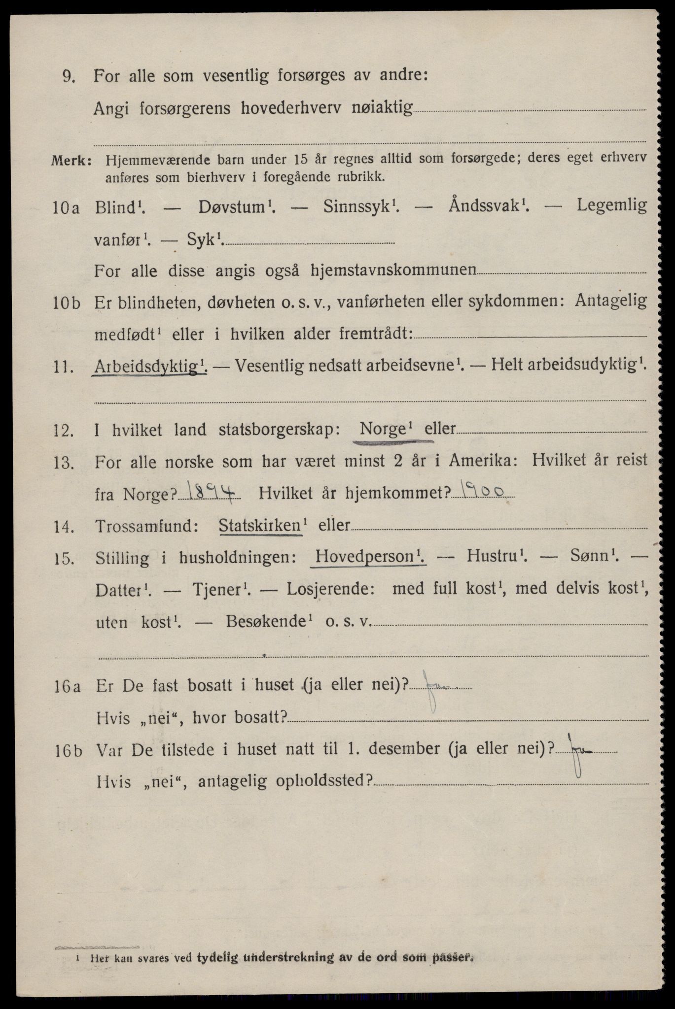 SAST, 1920 census for Bokn, 1920, p. 1331