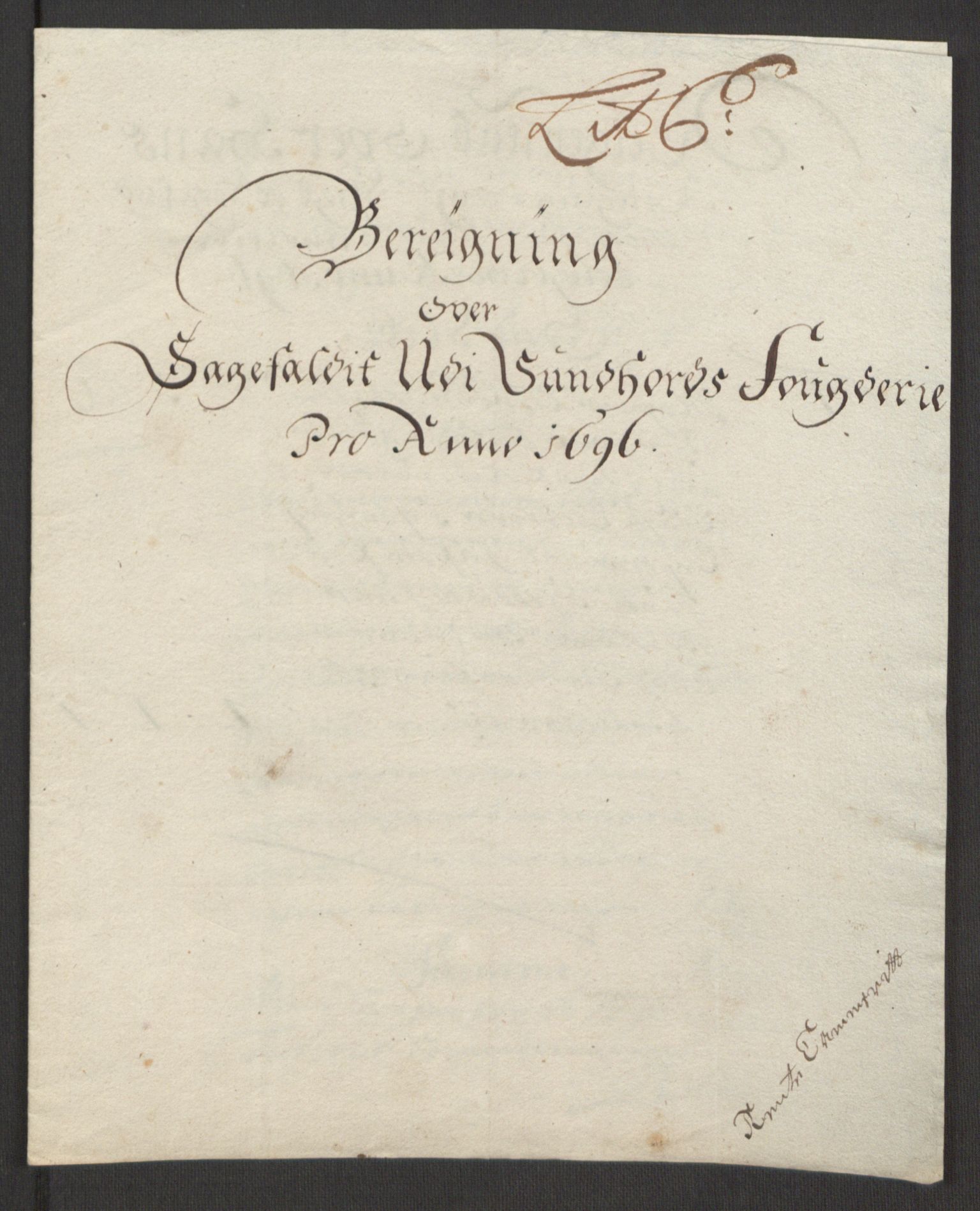 Rentekammeret inntil 1814, Reviderte regnskaper, Fogderegnskap, RA/EA-4092/R48/L2976: Fogderegnskap Sunnhordland og Hardanger, 1695-1696, p. 367