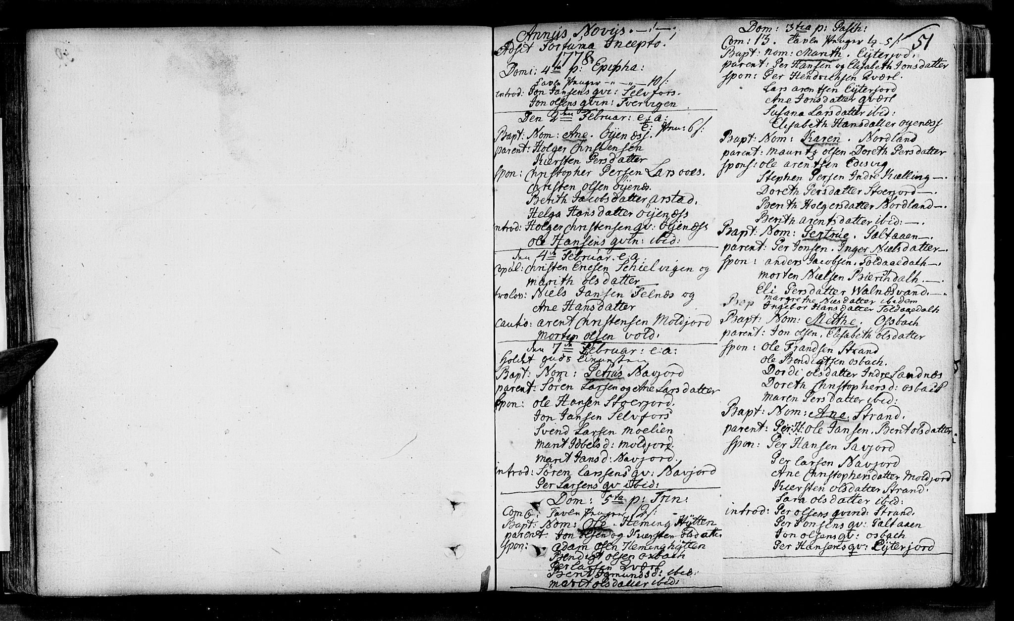 Ministerialprotokoller, klokkerbøker og fødselsregistre - Nordland, SAT/A-1459/846/L0643: Parish register (official) no. 846A01, 1748-1804, p. 51