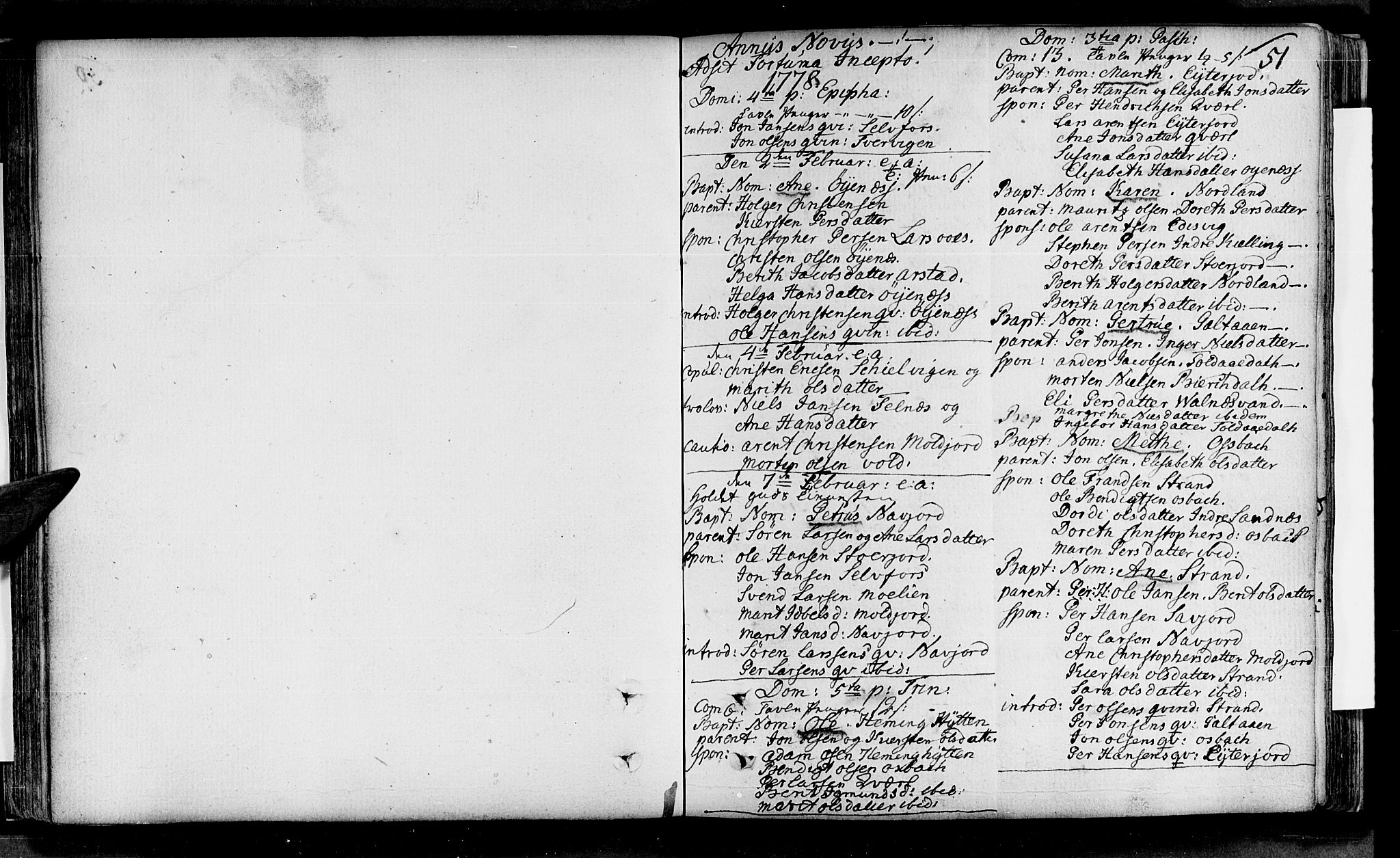 Ministerialprotokoller, klokkerbøker og fødselsregistre - Nordland, AV/SAT-A-1459/846/L0643: Parish register (official) no. 846A01, 1748-1804, p. 51