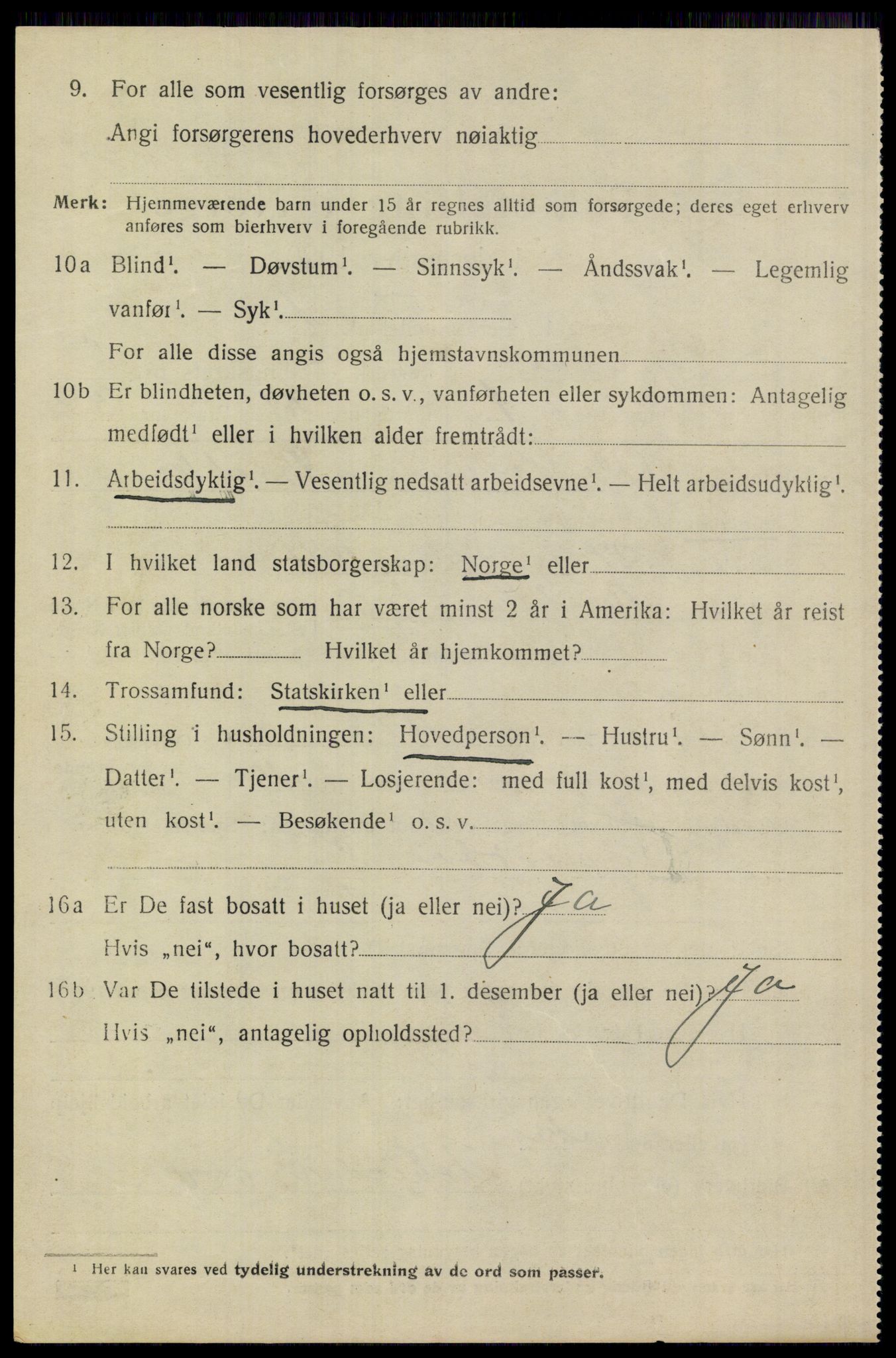 SAST, 1920 census for Gjesdal, 1920, p. 3761