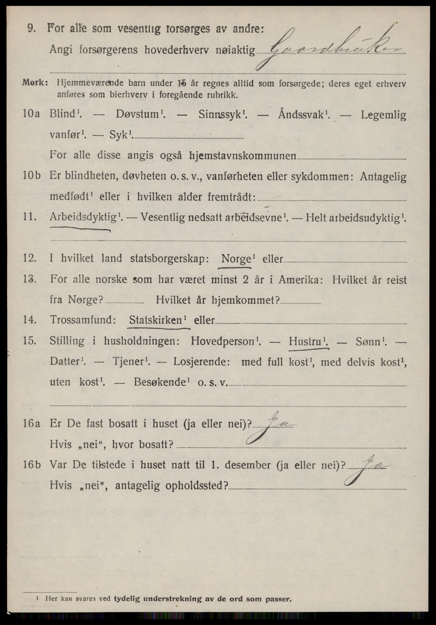 SAT, 1920 census for Skodje, 1920, p. 2608