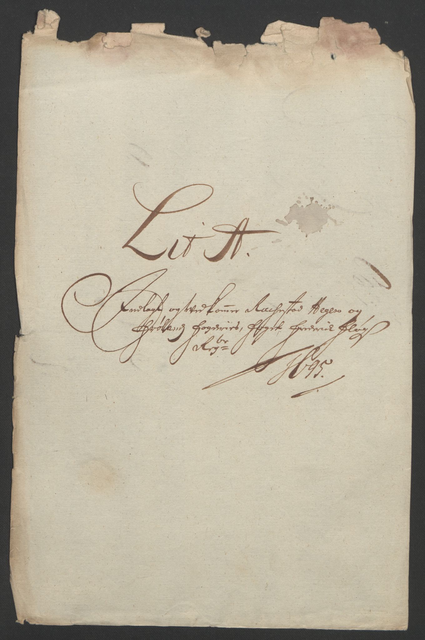 Rentekammeret inntil 1814, Reviderte regnskaper, Fogderegnskap, RA/EA-4092/R07/L0285: Fogderegnskap Rakkestad, Heggen og Frøland, 1695, p. 22