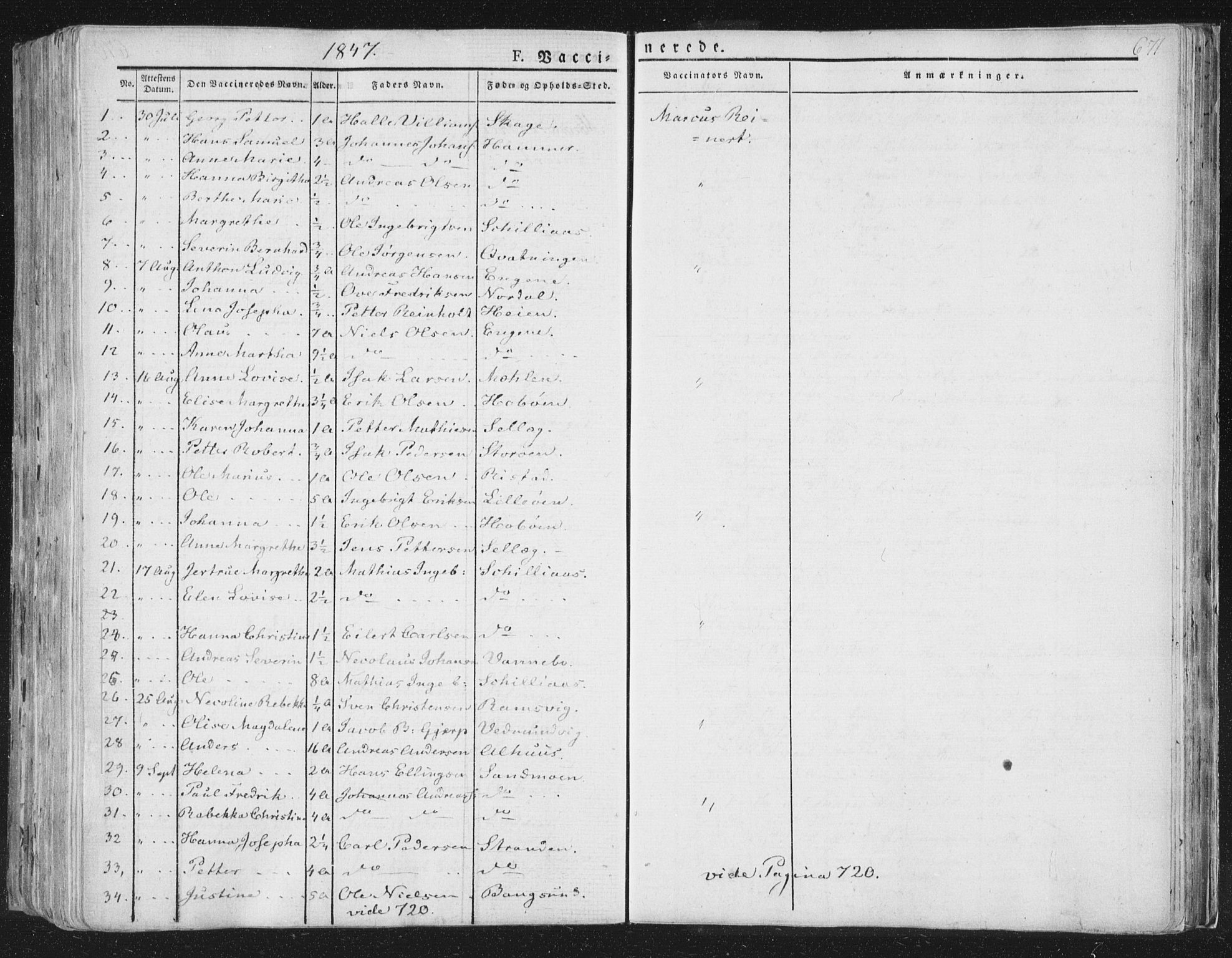 Ministerialprotokoller, klokkerbøker og fødselsregistre - Nord-Trøndelag, AV/SAT-A-1458/764/L0552: Parish register (official) no. 764A07b, 1824-1865, p. 671