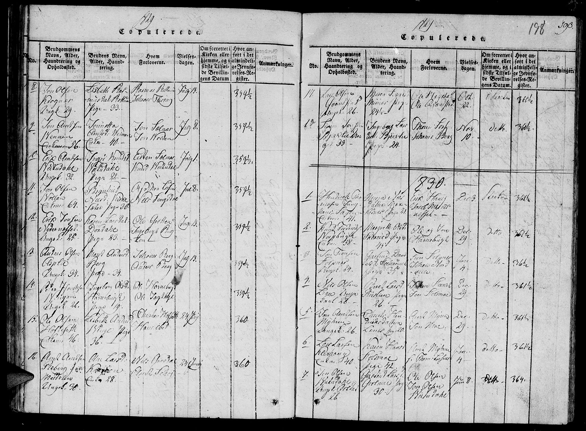 Ministerialprotokoller, klokkerbøker og fødselsregistre - Sør-Trøndelag, SAT/A-1456/630/L0491: Parish register (official) no. 630A04, 1818-1830, p. 198