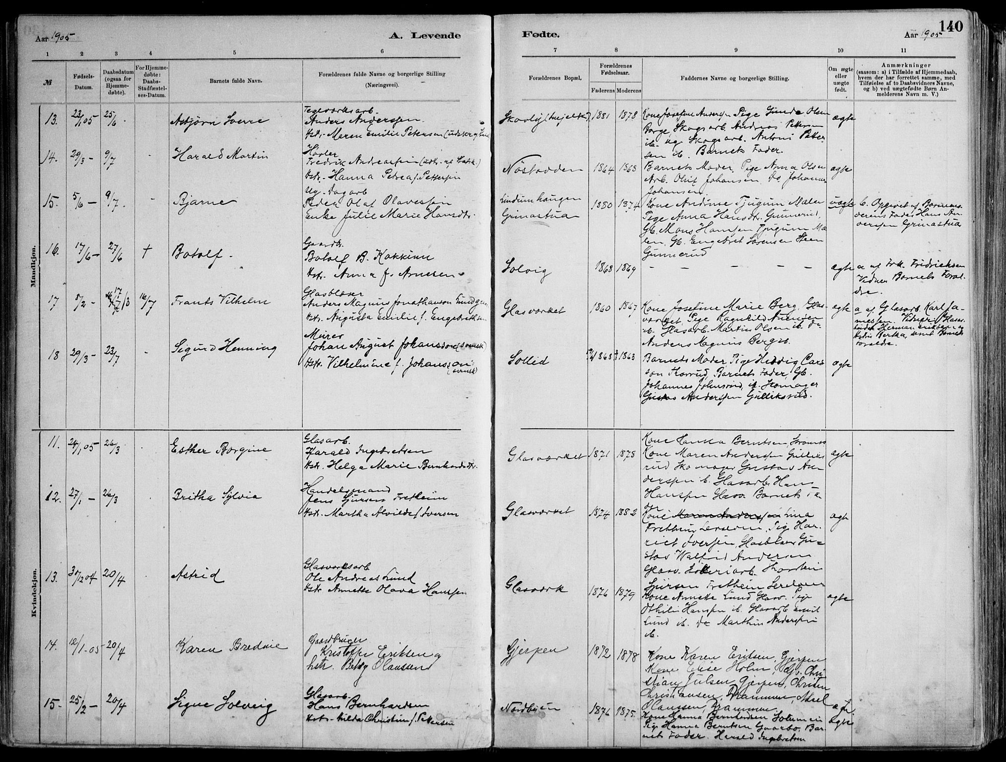 Skoger kirkebøker, AV/SAKO-A-59/F/Fa/L0006: Parish register (official) no. I 6, 1885-1910, p. 140