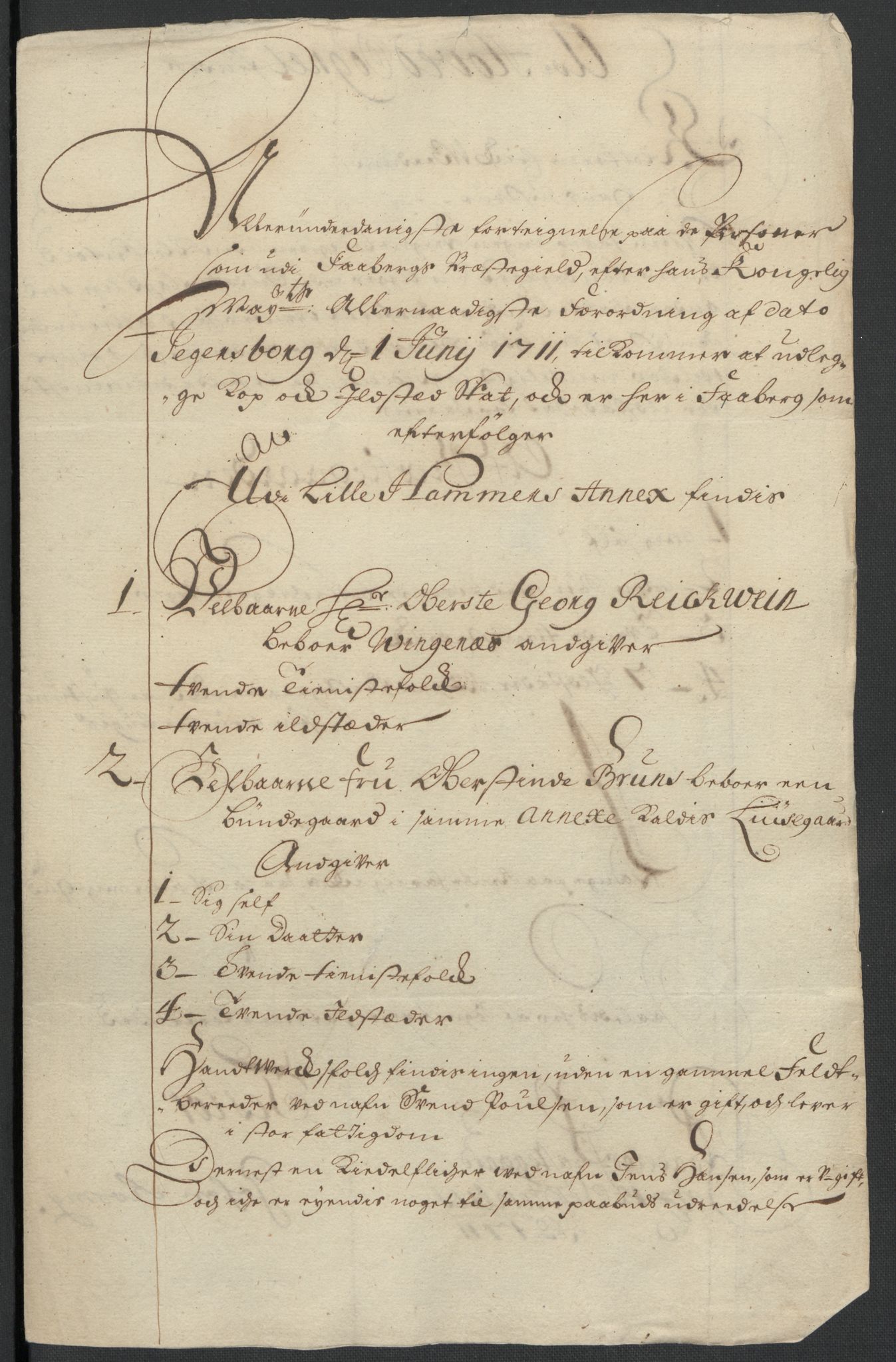 Rentekammeret inntil 1814, Reviderte regnskaper, Fogderegnskap, AV/RA-EA-4092/R17/L1180: Fogderegnskap Gudbrandsdal, 1711, p. 323