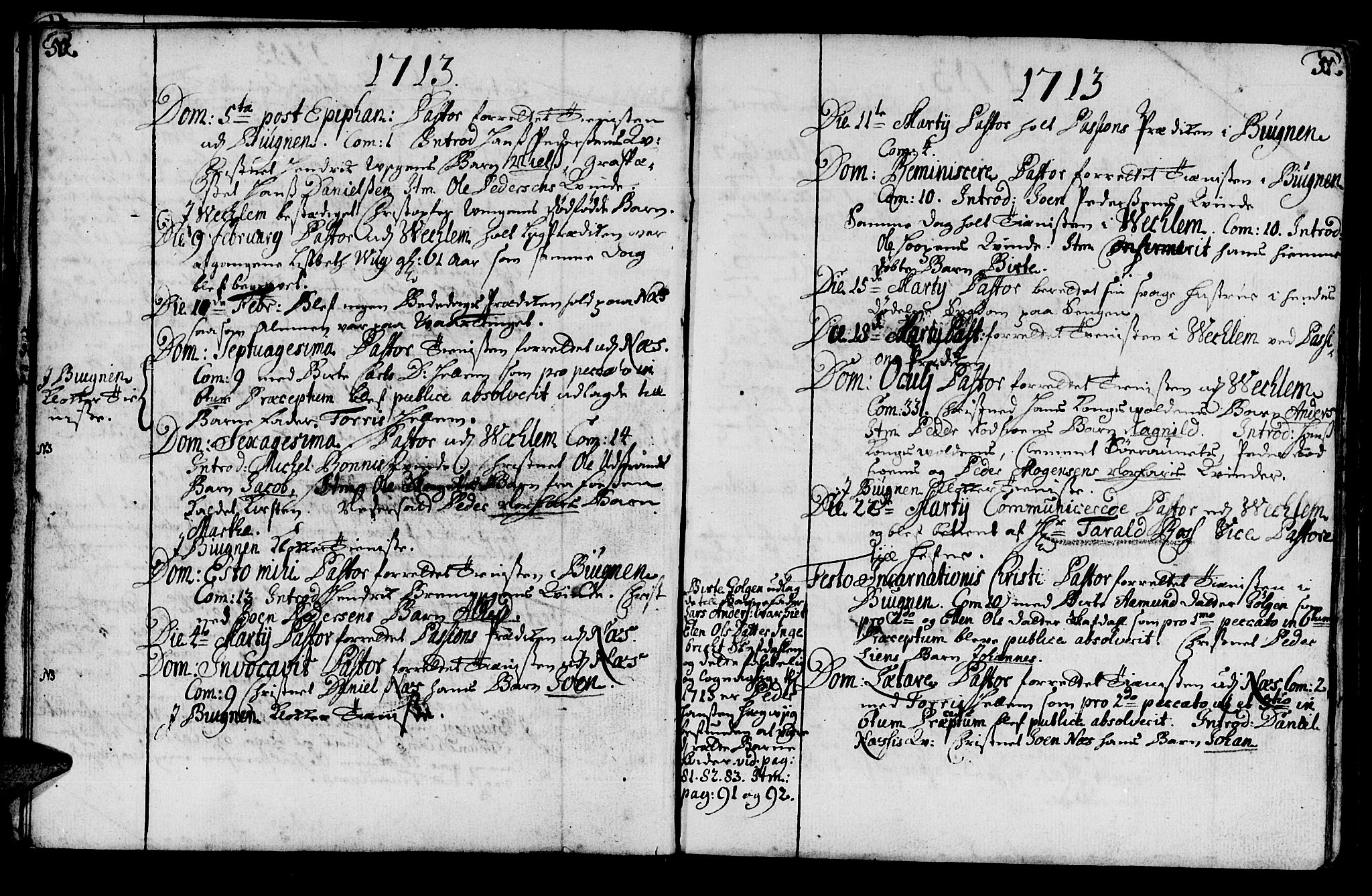 Ministerialprotokoller, klokkerbøker og fødselsregistre - Sør-Trøndelag, SAT/A-1456/659/L0731: Parish register (official) no. 659A01, 1709-1731, p. 50-51