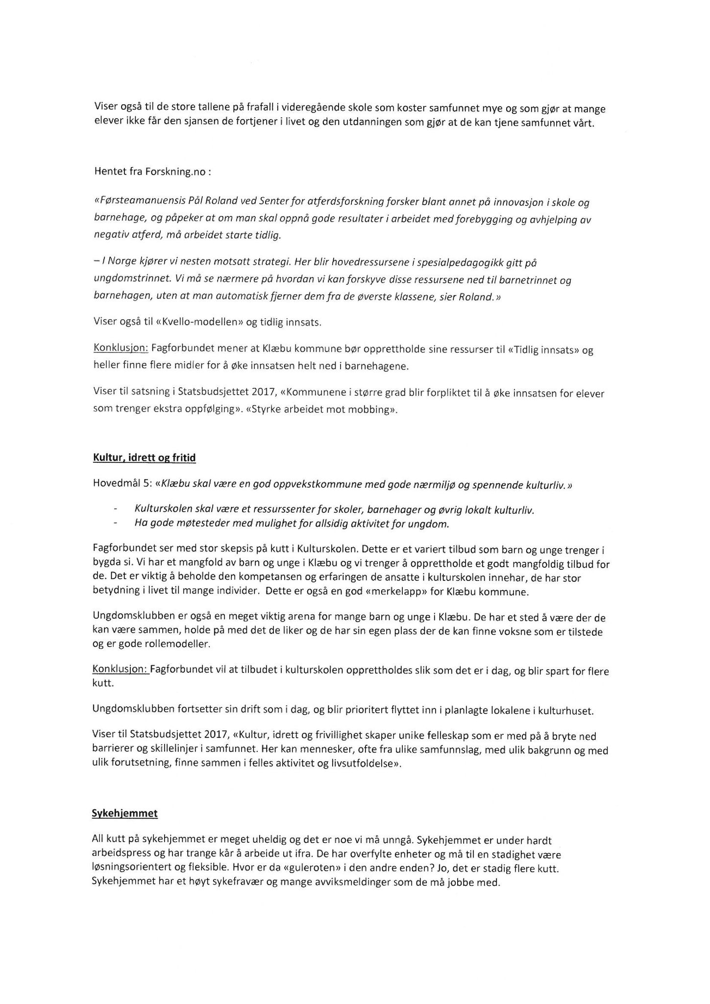 Klæbu Kommune, TRKO/KK/04-UO/L008: Utvalg for oppvekst - Møtedokumenter, 2017, p. 79