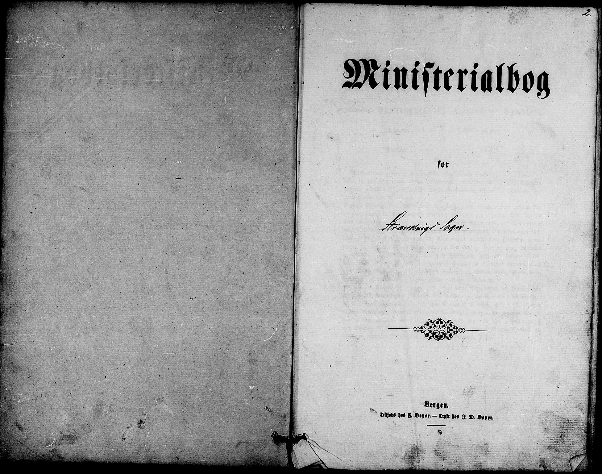 Fusa sokneprestembete, SAB/A-75401/H/Hab: Parish register (copy) no. C 1, 1861-1885, p. 2
