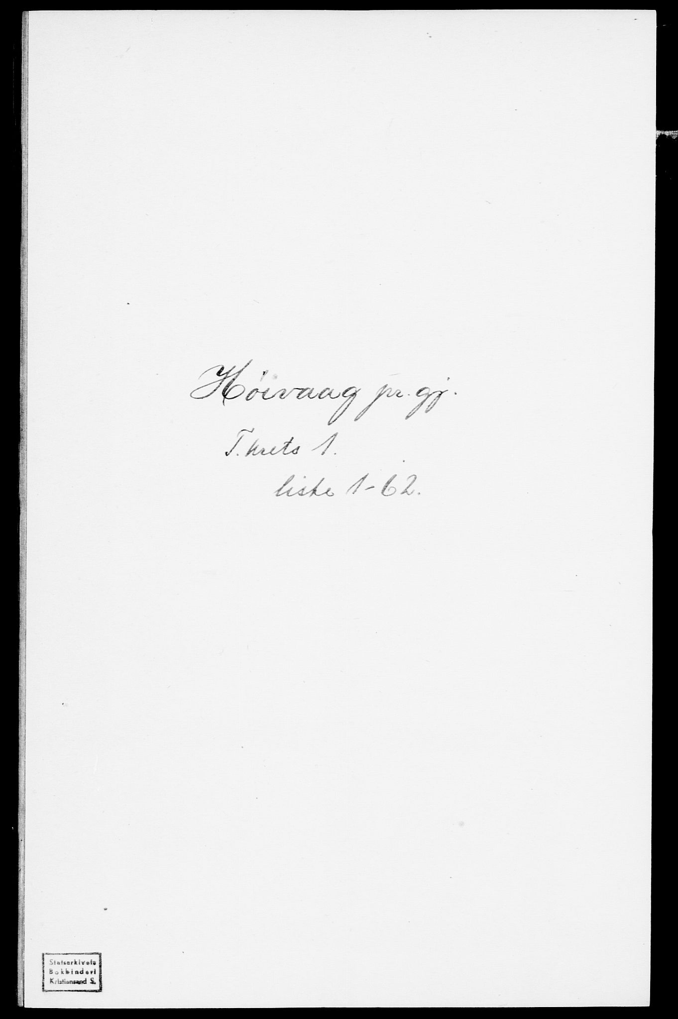 SAK, 1875 census for 0927P Høvåg, 1875, p. 42