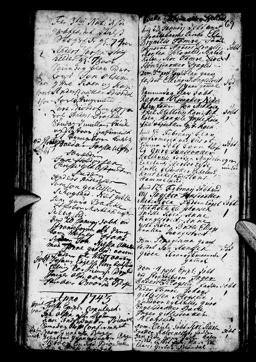 Os sokneprestembete, SAB/A-99929: Parish register (official) no. A 3, 1669-1760, p. 69
