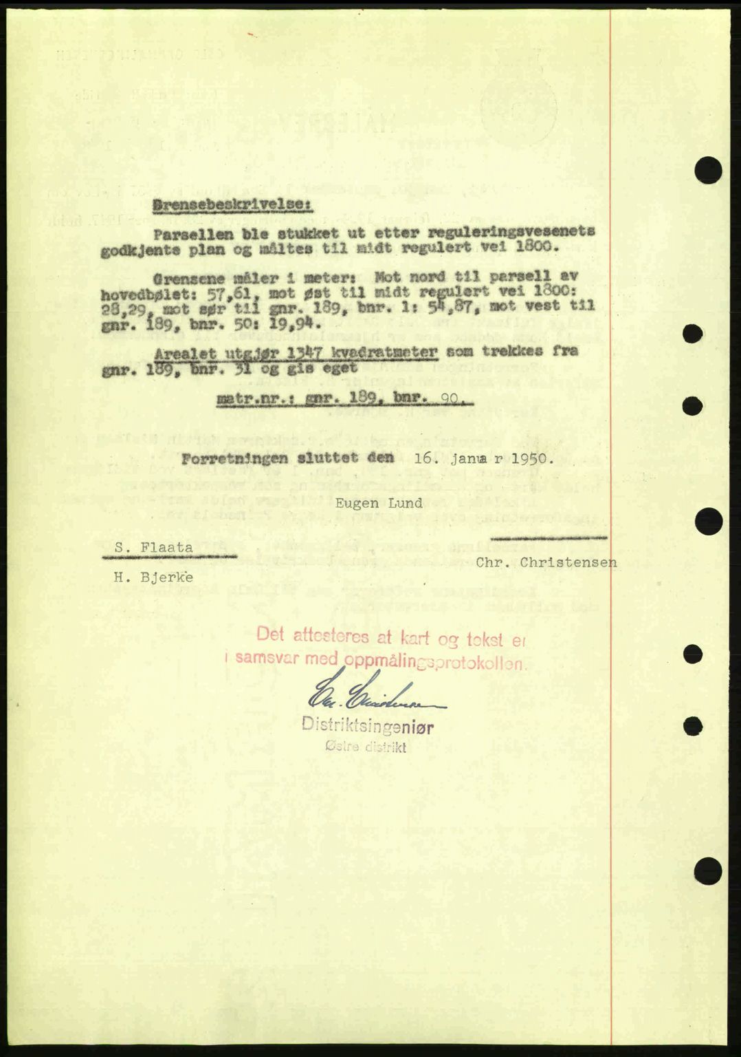 Oslo byskriverembete, AV/SAO-A-10227/G/Gb/Gbd/Gbda/L0017: Mortgage book no. A215, 1949-1950, Diary no: : 641/1950