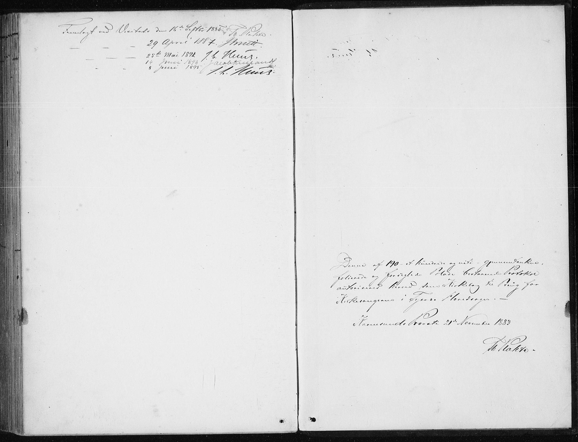 Tysvær sokneprestkontor, SAST/A -101864/H/Ha/Hab/L0004: Parish register (copy) no. B 4, 1883-1896