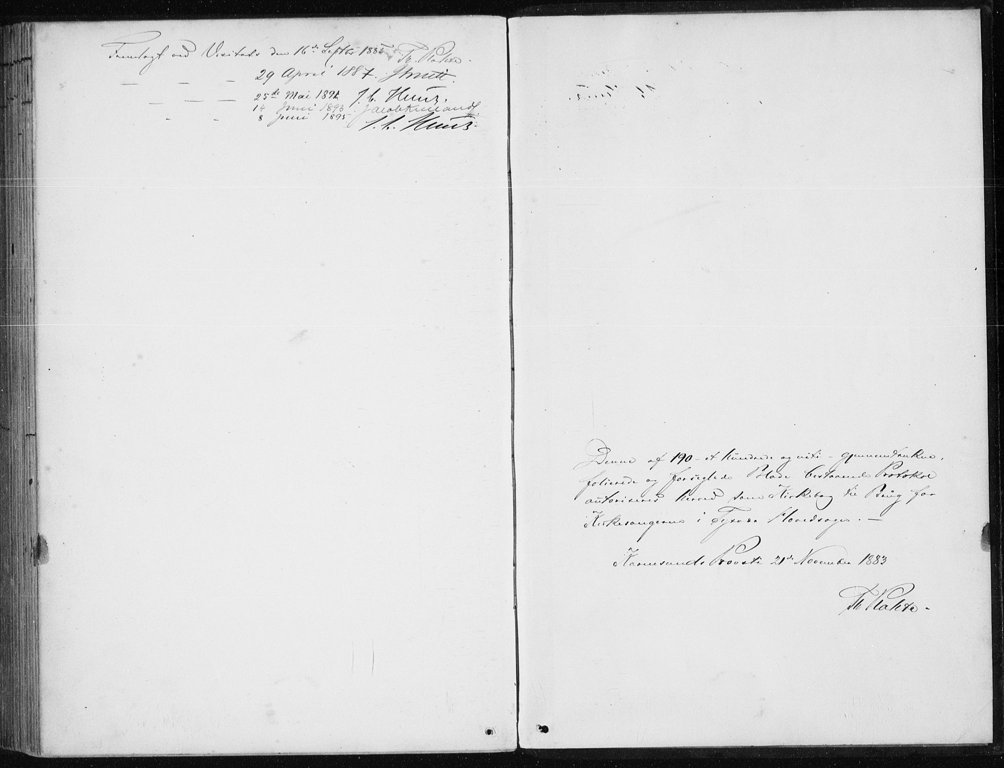 Tysvær sokneprestkontor, AV/SAST-A -101864/H/Ha/Hab/L0004: Parish register (copy) no. B 4, 1883-1896
