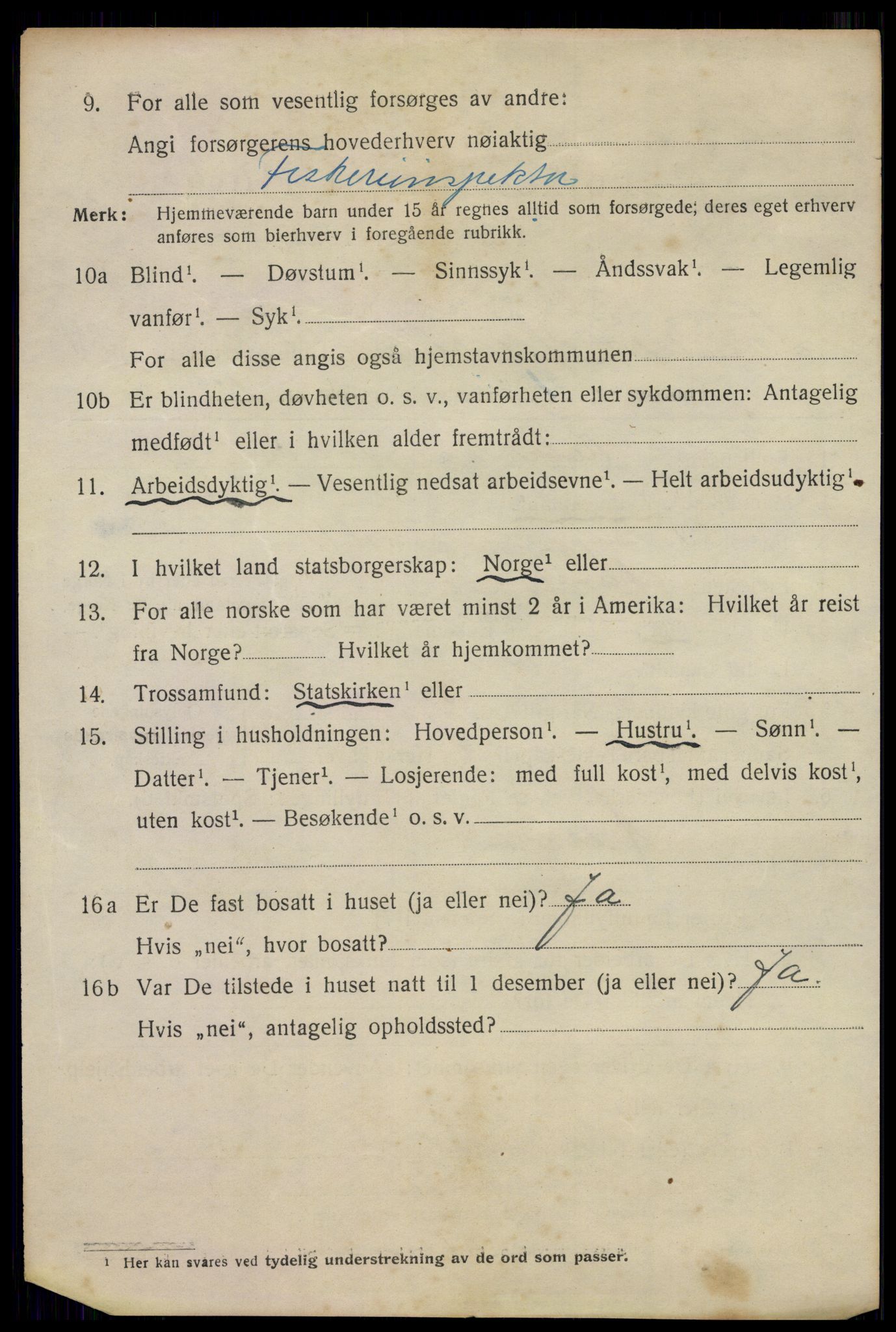 SAO, 1920 census for Hvitsten, 1920, p. 149