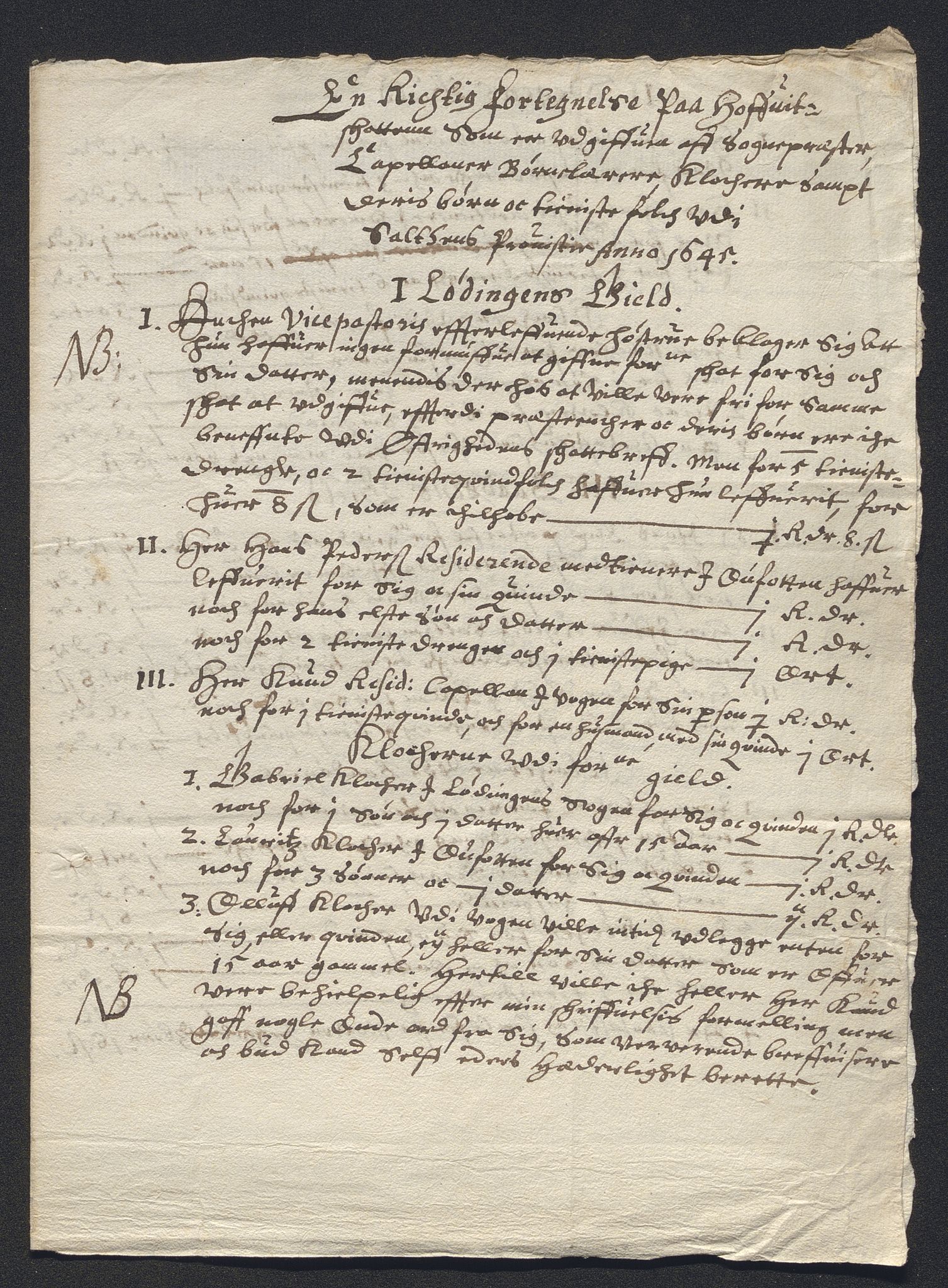 Rentekammeret inntil 1814, Reviderte regnskaper, Kirkeregnskap, AV/RA-EA-4067/Rf/L0129: Kirkeregnskap, 1625-1684, p. 273