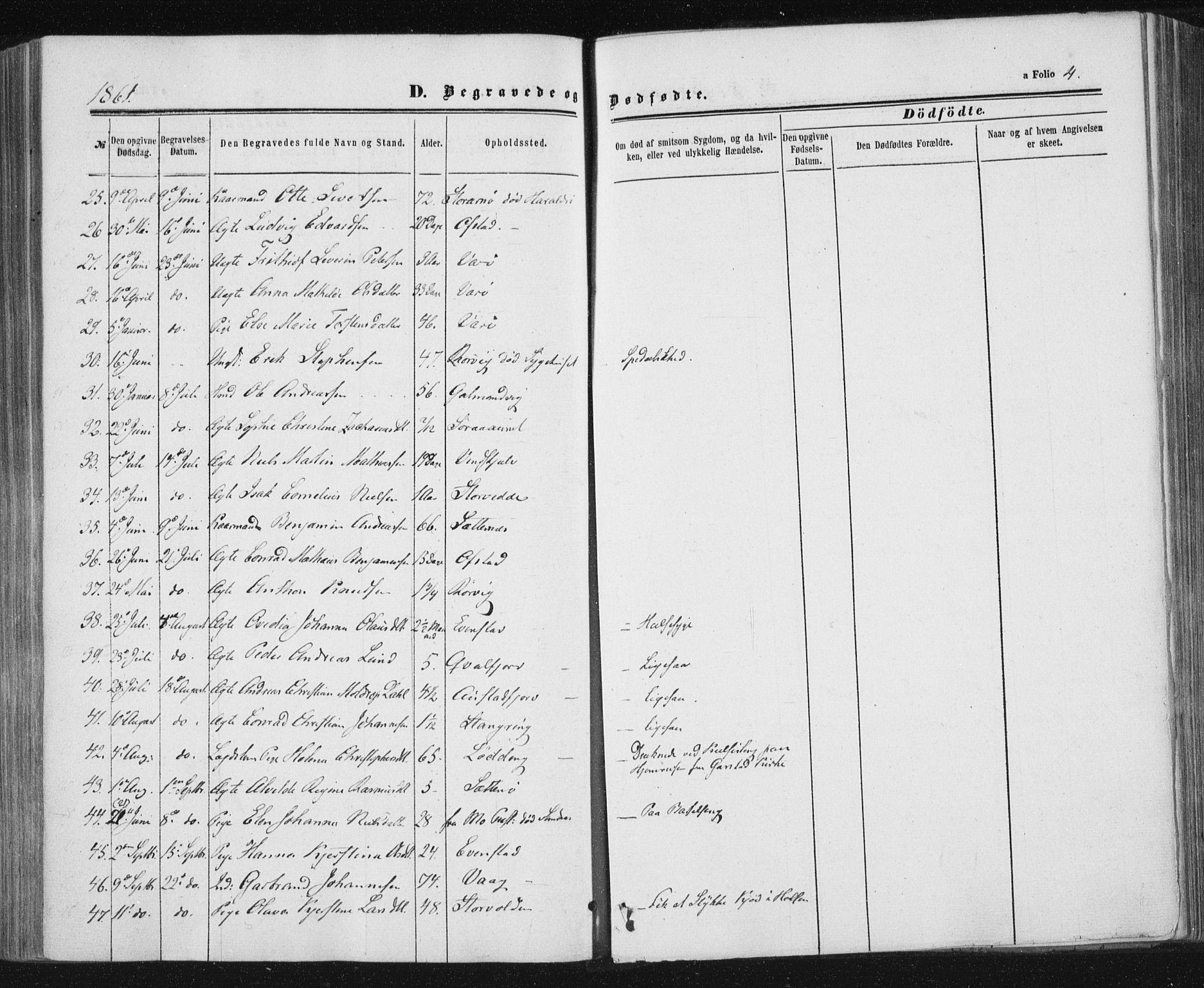 Ministerialprotokoller, klokkerbøker og fødselsregistre - Nord-Trøndelag, AV/SAT-A-1458/784/L0670: Parish register (official) no. 784A05, 1860-1876, p. 4