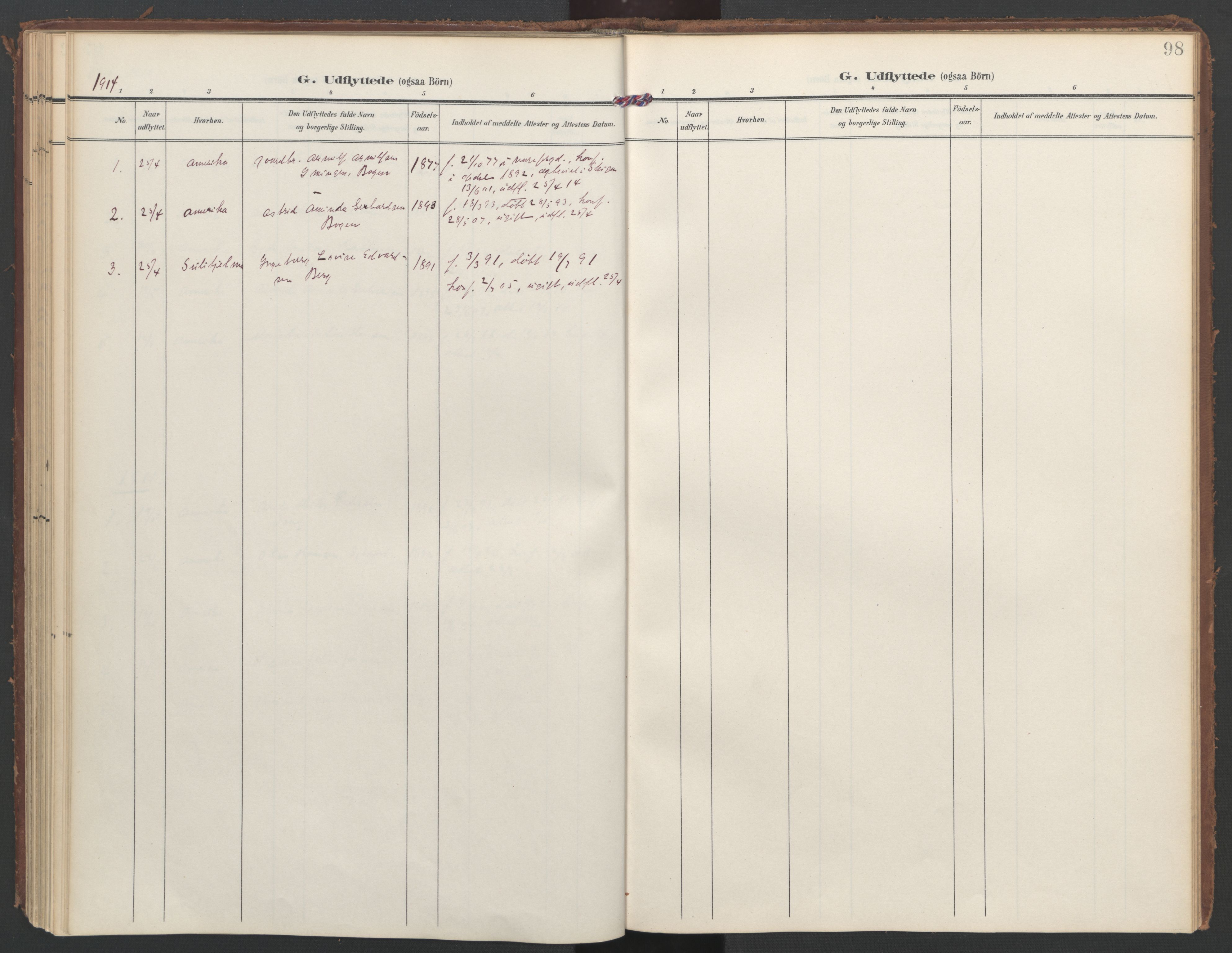 Ministerialprotokoller, klokkerbøker og fødselsregistre - Nordland, AV/SAT-A-1459/855/L0806: Parish register (official) no. 855A14, 1906-1922, p. 98