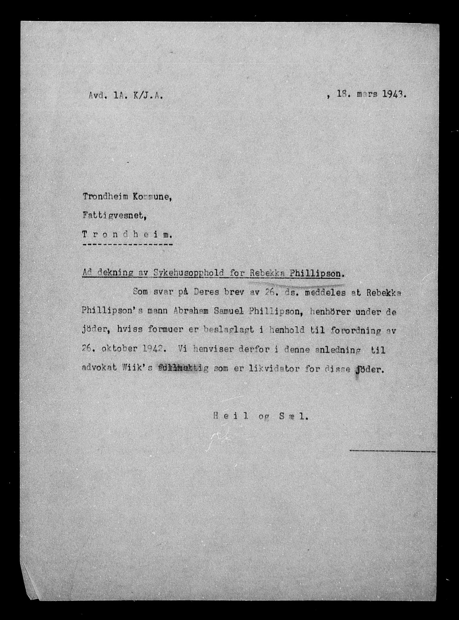 Justisdepartementet, Tilbakeføringskontoret for inndratte formuer, AV/RA-S-1564/H/Hc/Hca/L0907: --, 1945-1947, p. 27