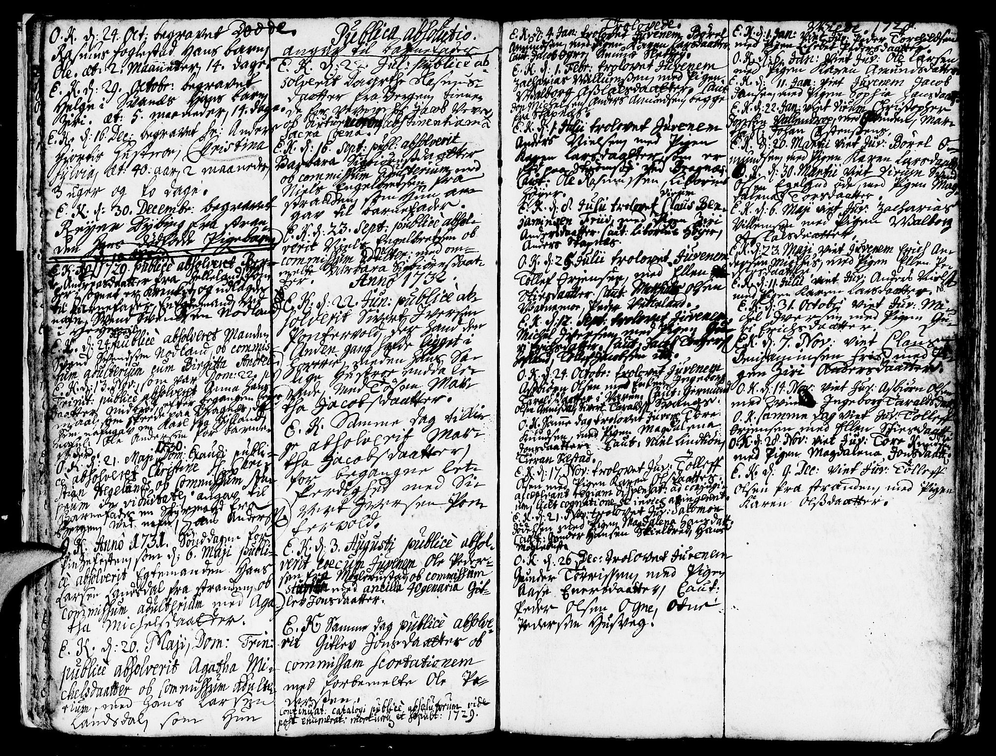 Eigersund sokneprestkontor, AV/SAST-A-101807/S08/L0002: Parish register (official) no. A 2, 1720-1757