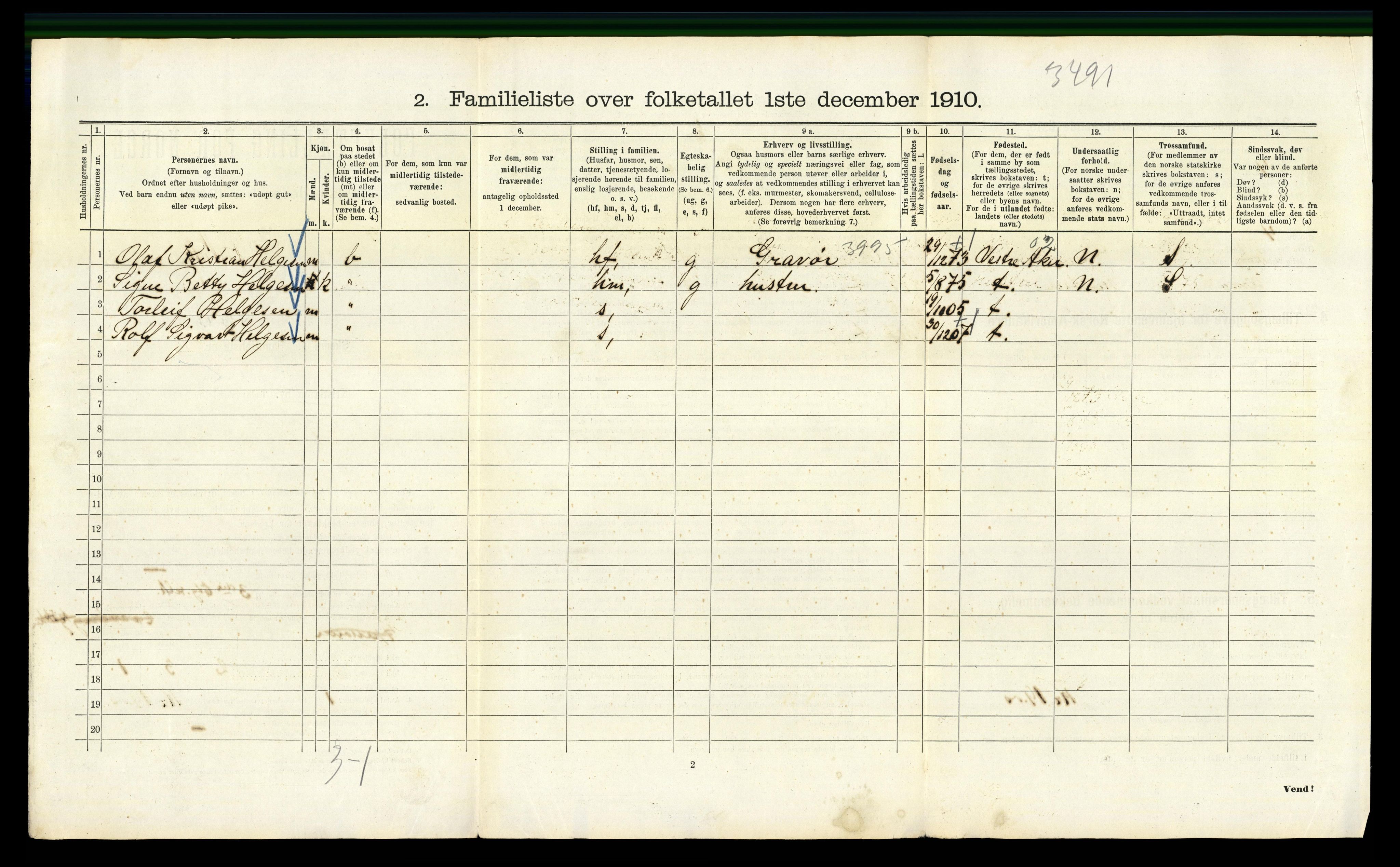 RA, 1910 census for Kristiania, 1910, p. 103218