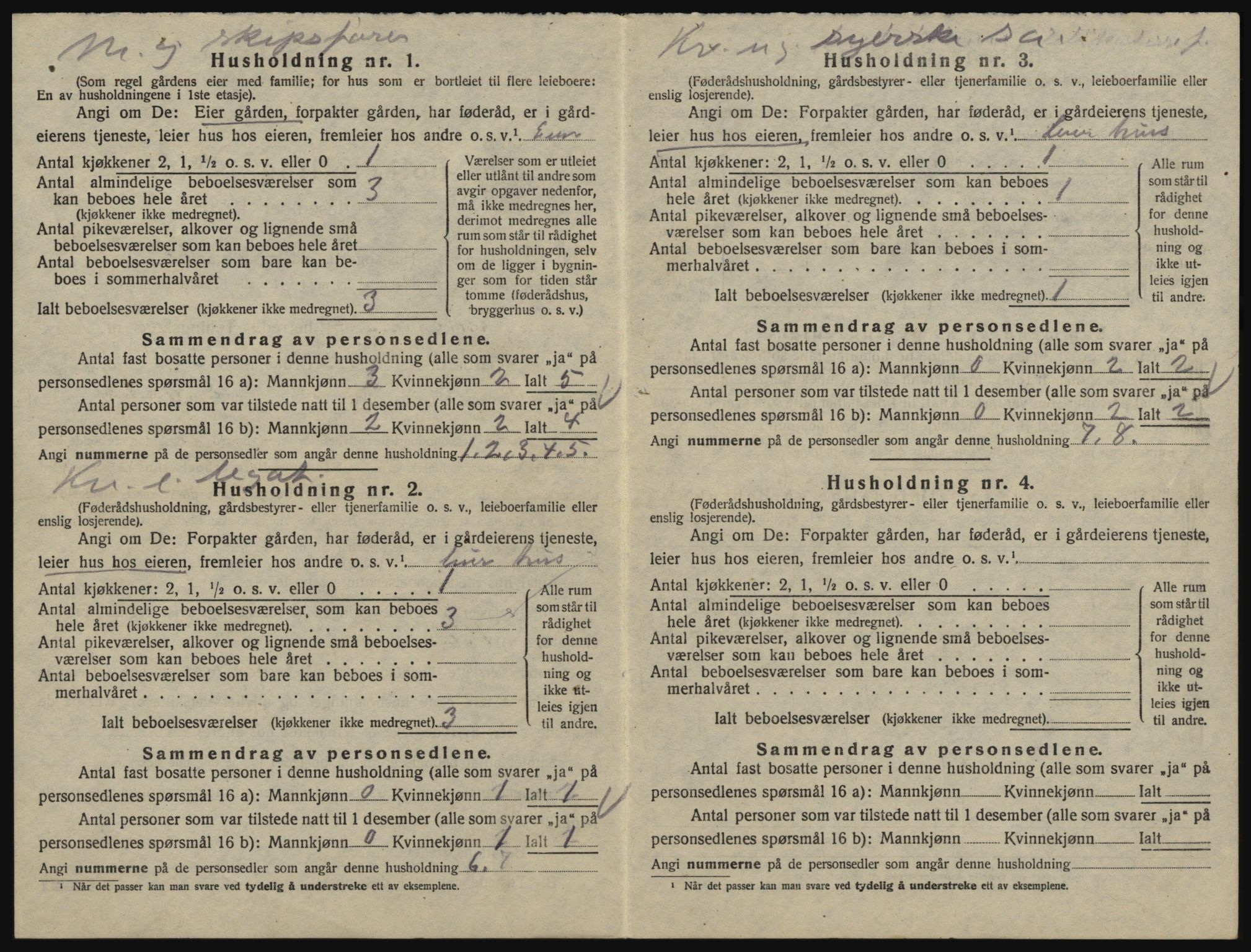 SAO, 1920 census for Glemmen, 1920, p. 1178