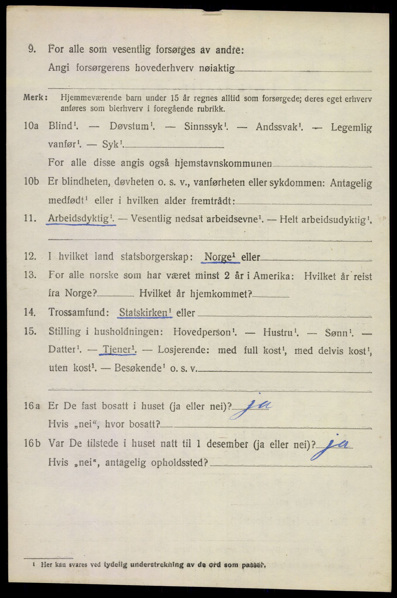 SAKO, 1920 census for Andebu, 1920, p. 2849