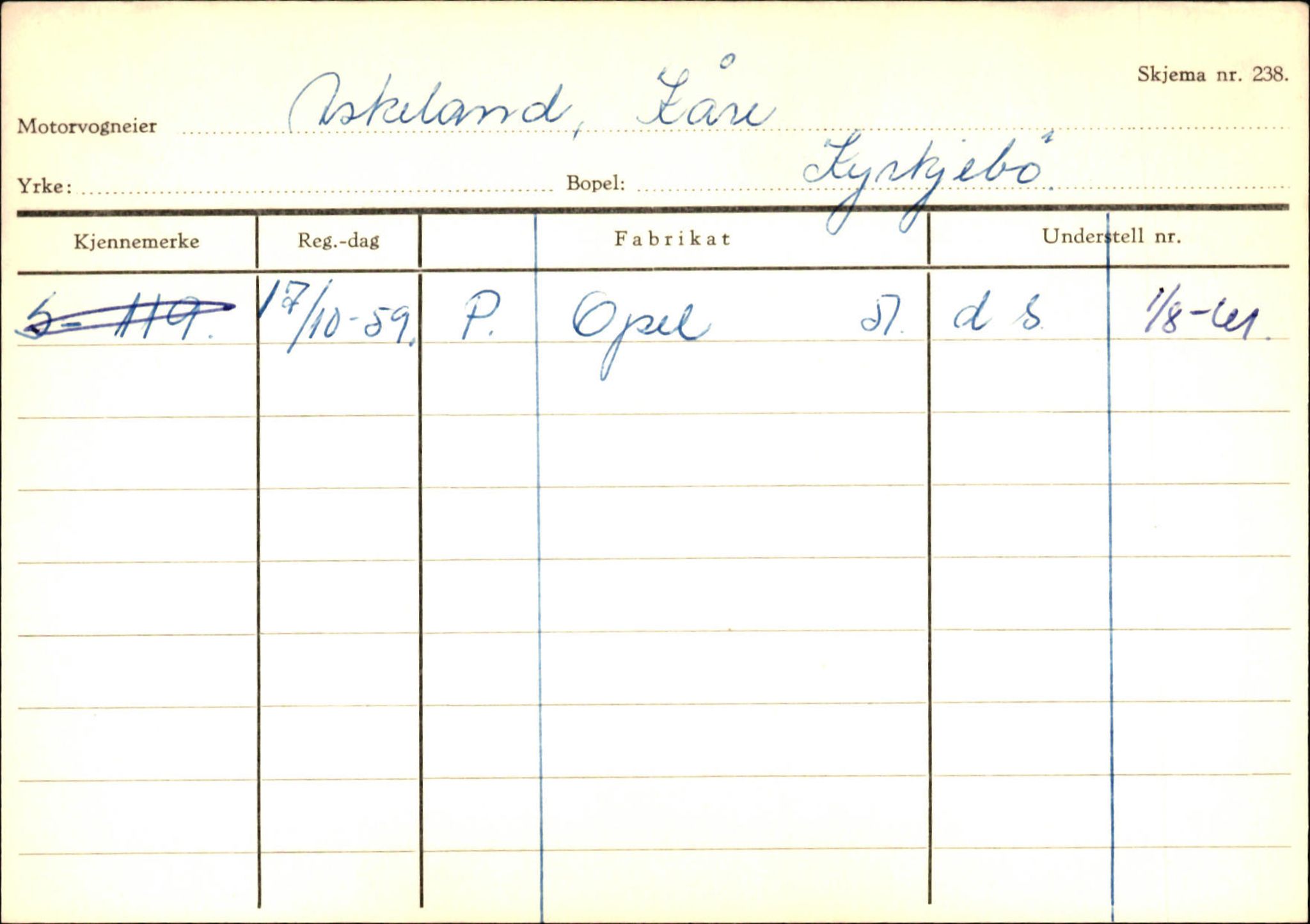 Statens vegvesen, Sogn og Fjordane vegkontor, AV/SAB-A-5301/4/F/L0130: Eigarregister Eid T-Å. Høyanger A-O, 1945-1975, p. 403