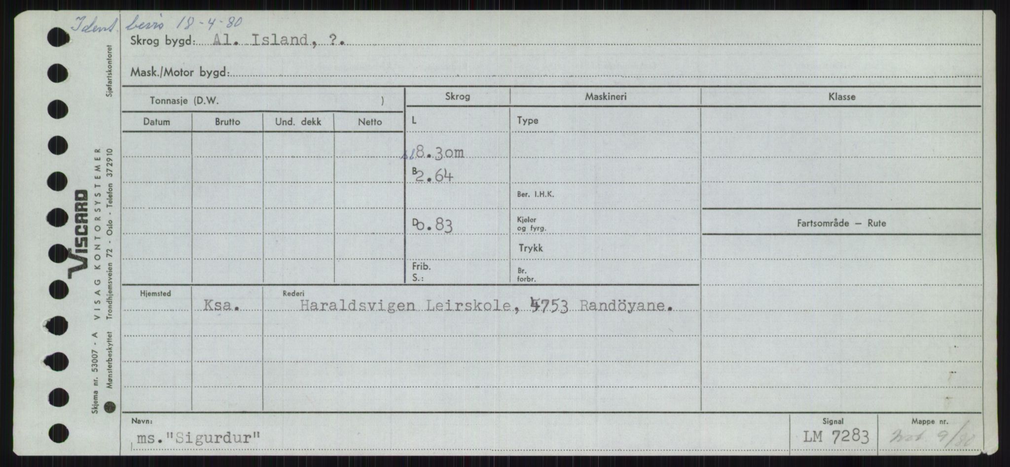 Sjøfartsdirektoratet med forløpere, Skipsmålingen, AV/RA-S-1627/H/Ha/L0005/0001: Fartøy, S-Sven / Fartøy, S-Skji, p. 413