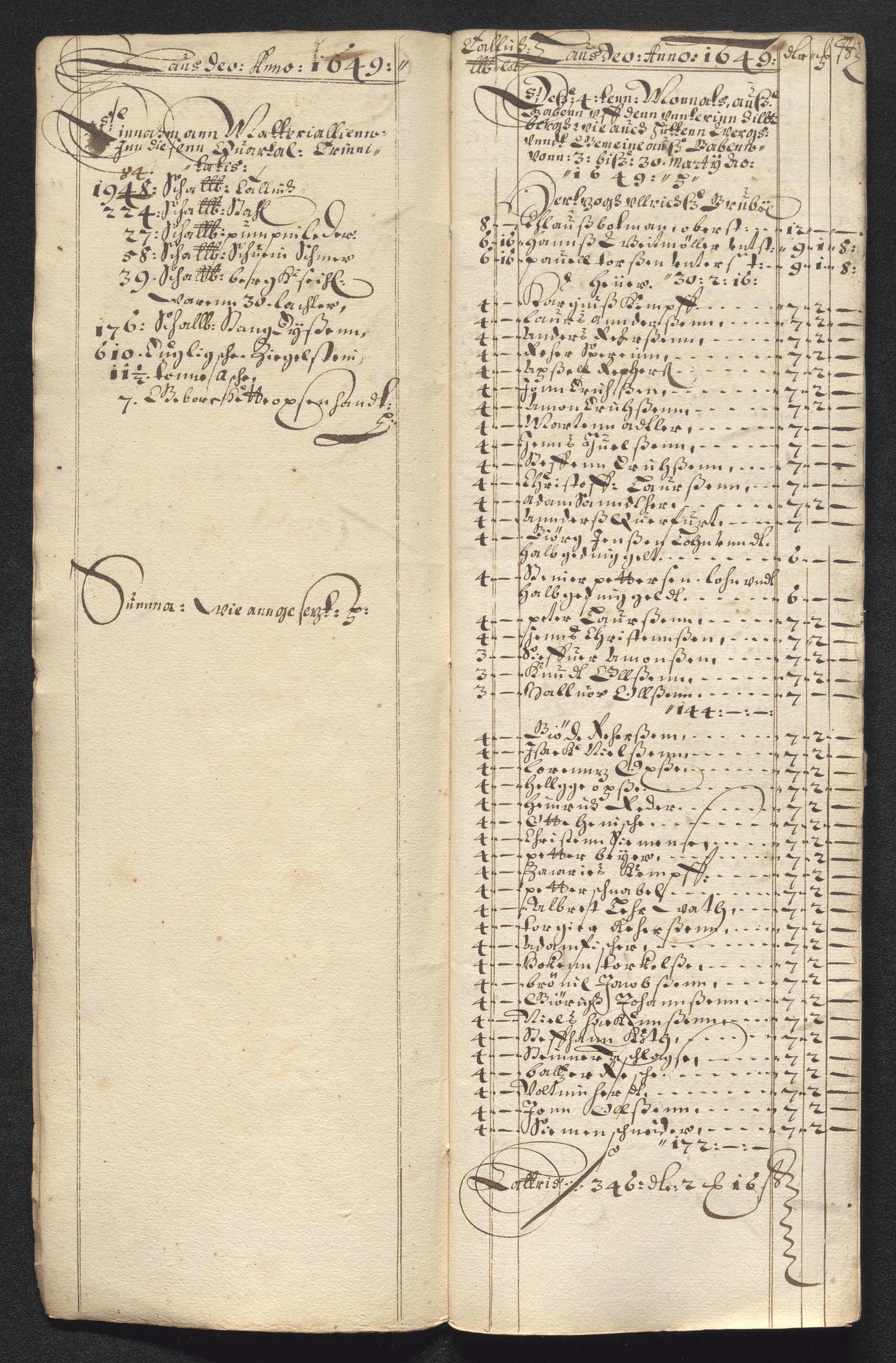 Kongsberg Sølvverk 1623-1816, AV/SAKO-EA-3135/001/D/Dc/Dcd/L0023: Utgiftsregnskap for gruver m.m., 1649, p. 231