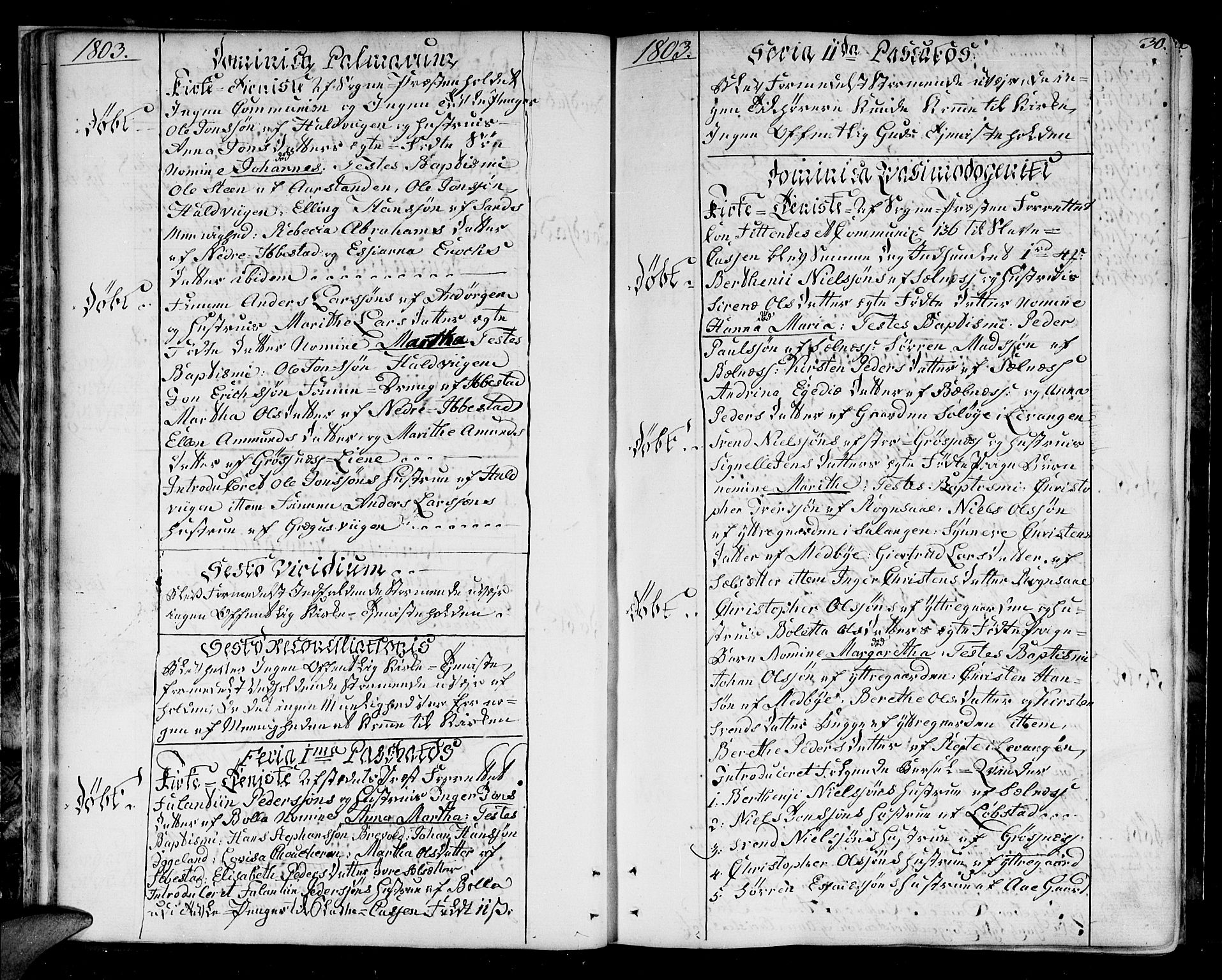 Ibestad sokneprestembete, AV/SATØ-S-0077/H/Ha/Haa/L0004kirke: Parish register (official) no. 4, 1801-1824, p. 30