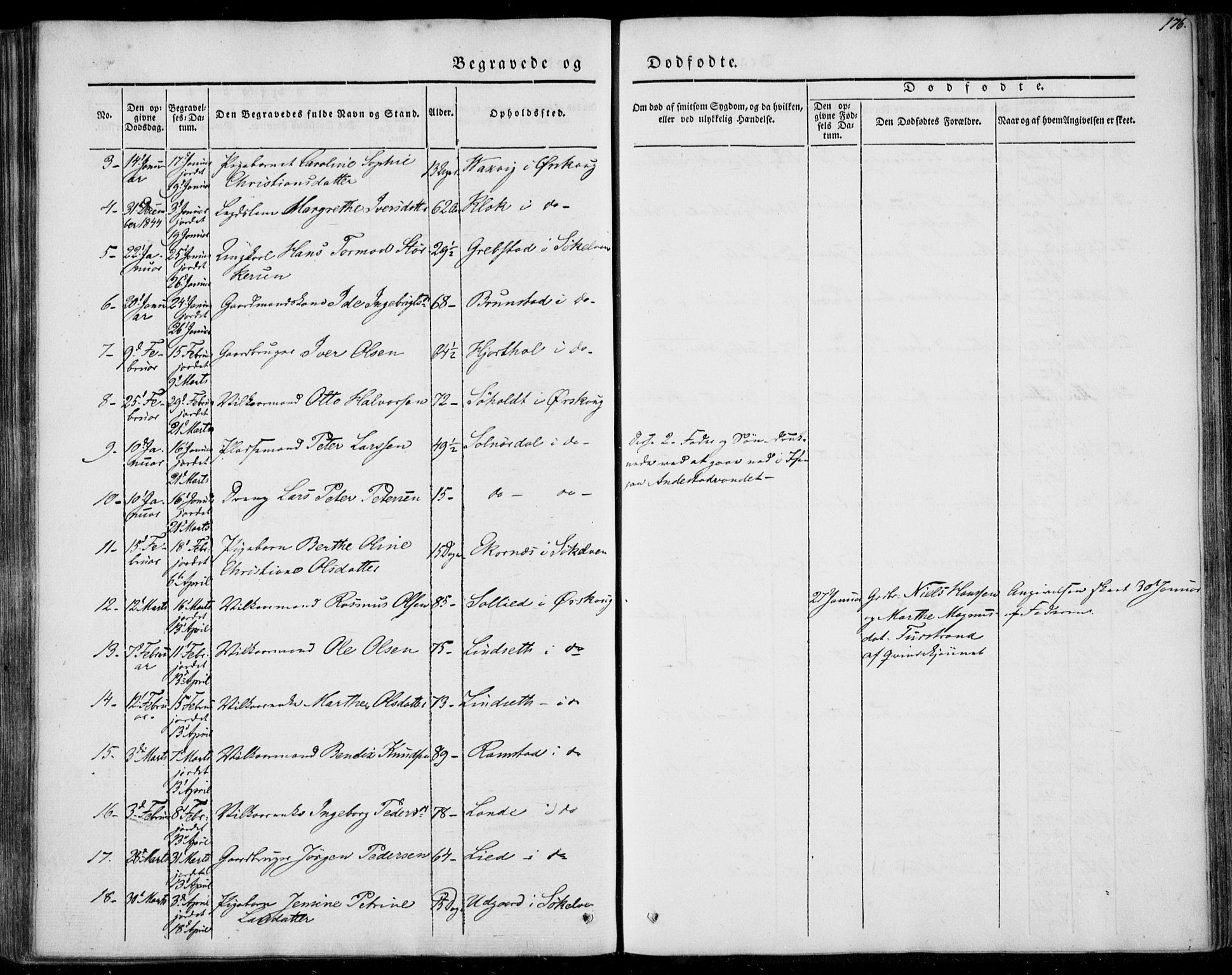 Ministerialprotokoller, klokkerbøker og fødselsregistre - Møre og Romsdal, SAT/A-1454/522/L0312: Parish register (official) no. 522A07, 1843-1851, p. 176