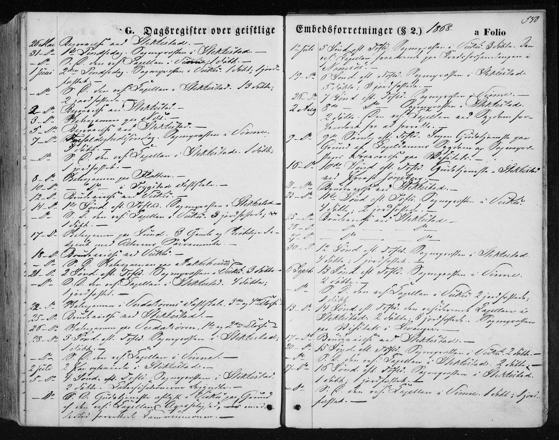 Ministerialprotokoller, klokkerbøker og fødselsregistre - Nord-Trøndelag, SAT/A-1458/723/L0241: Parish register (official) no. 723A10, 1860-1869, p. 548