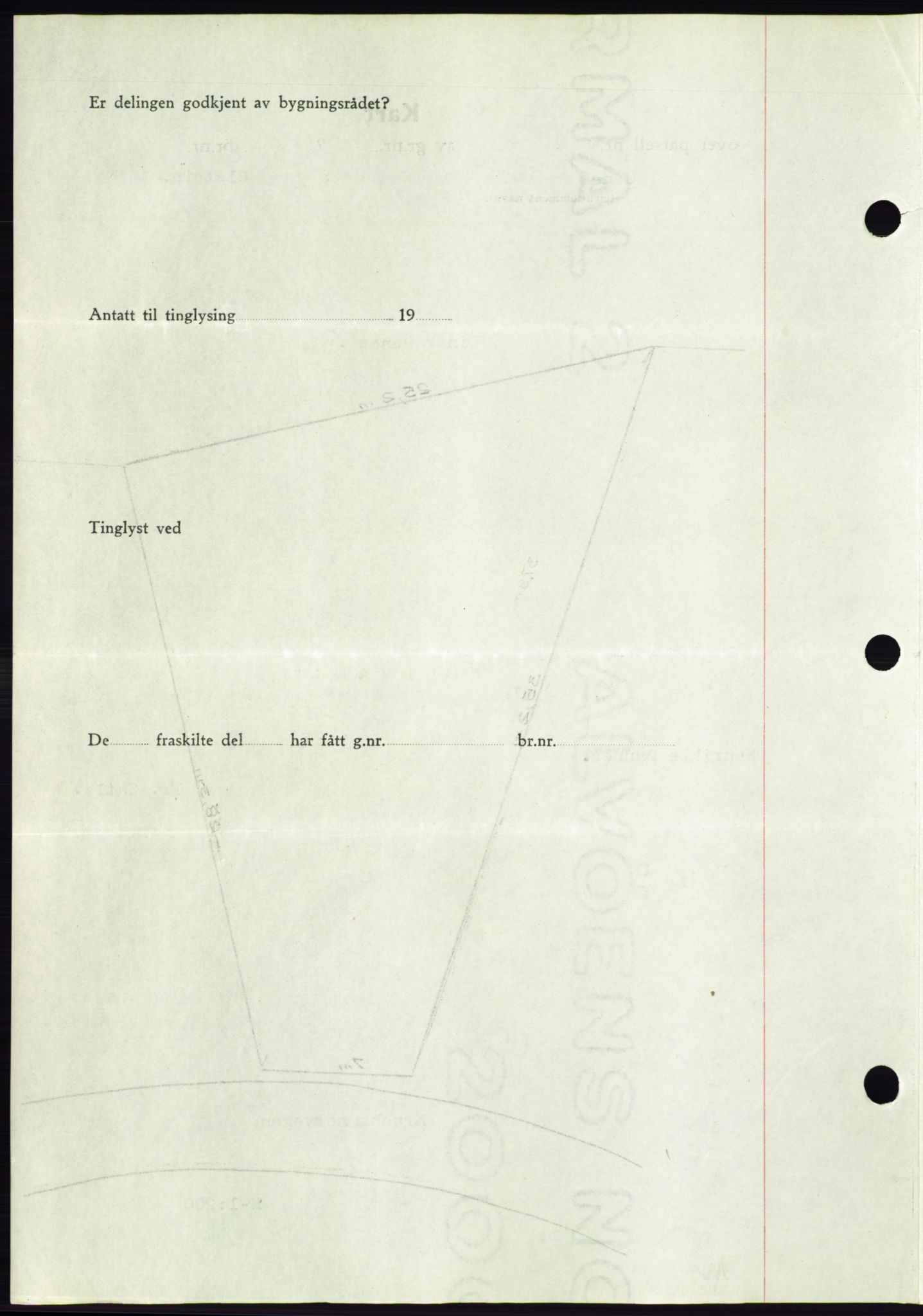 Søre Sunnmøre sorenskriveri, AV/SAT-A-4122/1/2/2C/L0075: Mortgage book no. 1A, 1943-1943, Diary no: : 991/1943