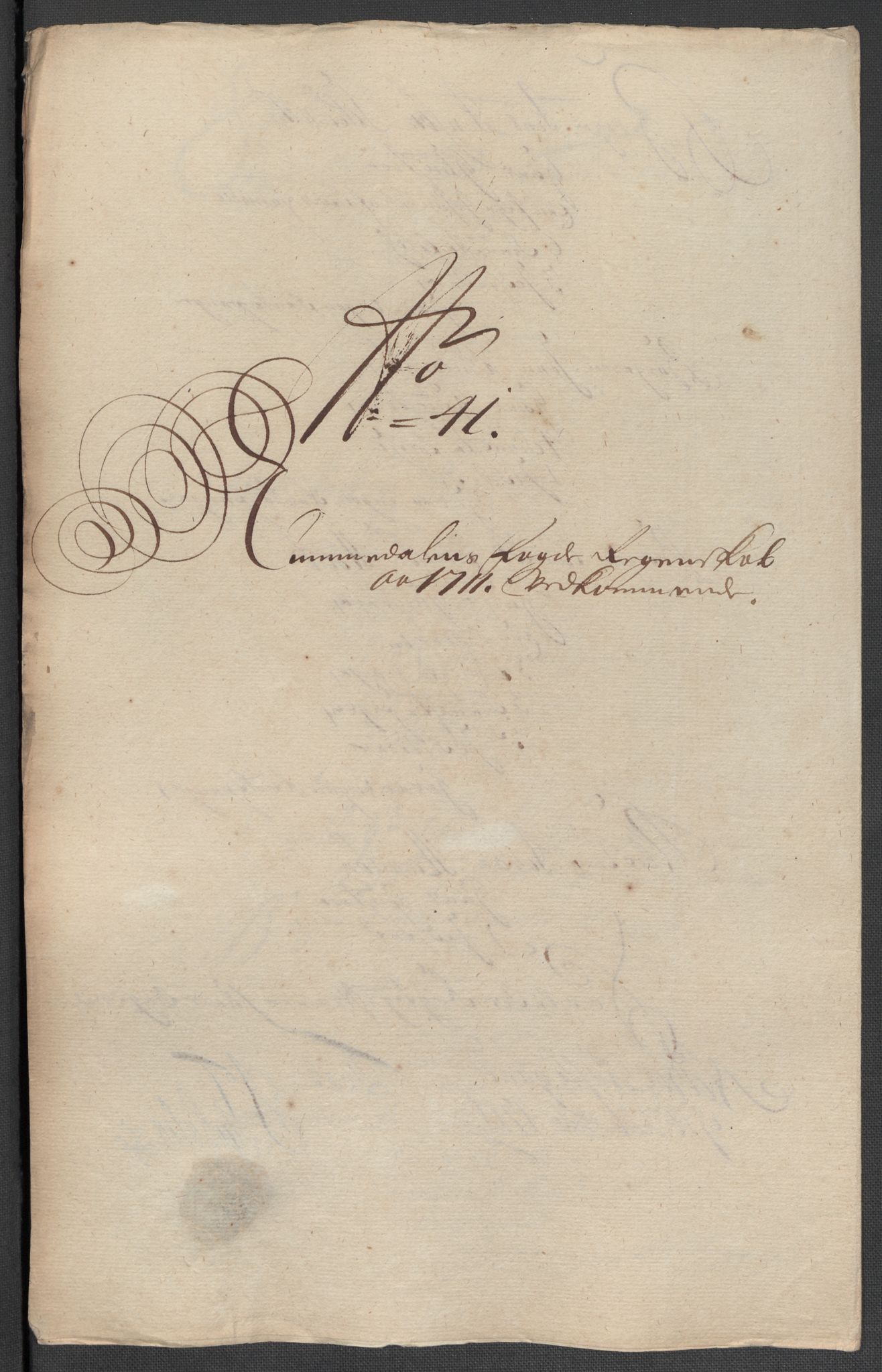 Rentekammeret inntil 1814, Reviderte regnskaper, Fogderegnskap, AV/RA-EA-4092/R64/L4432: Fogderegnskap Namdal, 1711, p. 151