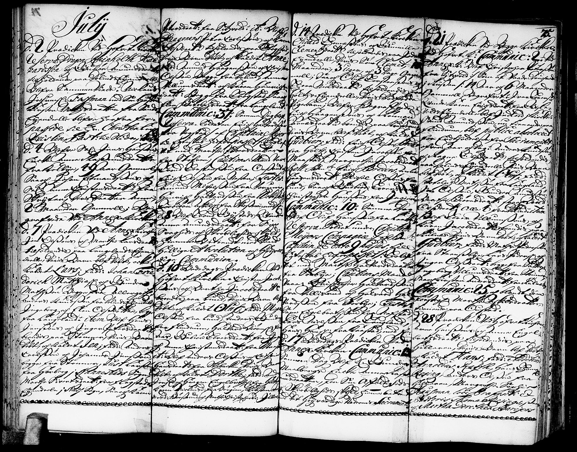 Ullensaker prestekontor Kirkebøker, AV/SAO-A-10236a/F/Fa/L0003: Parish register (official) no. I 3, 1711-1720, p. 75