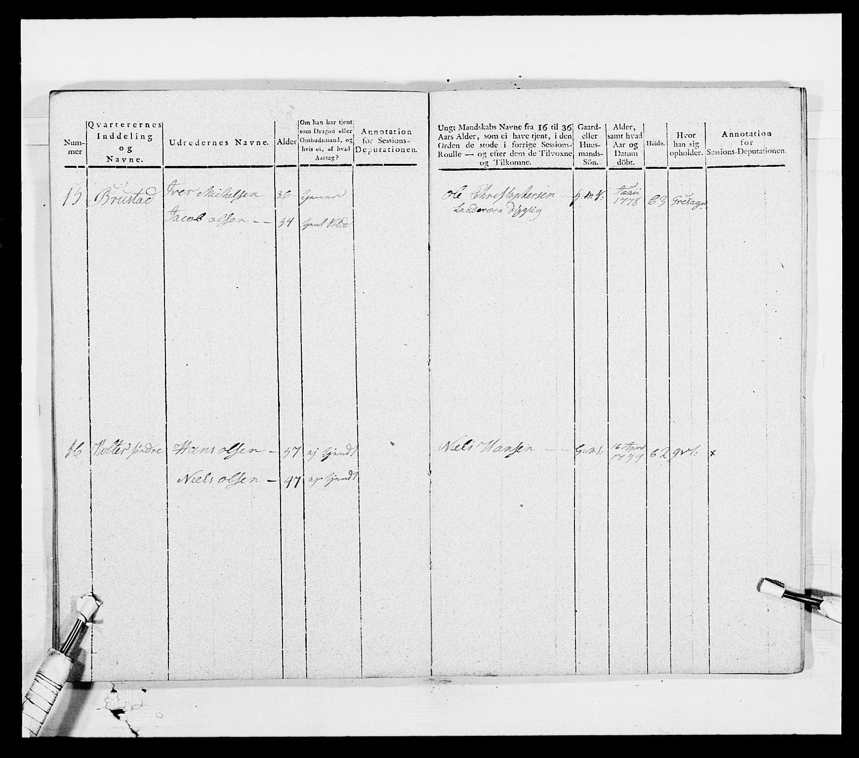 Generalitets- og kommissariatskollegiet, Det kongelige norske kommissariatskollegium, AV/RA-EA-5420/E/Eh/L0003: 1. Sønnafjelske dragonregiment, 1767-1812, p. 699