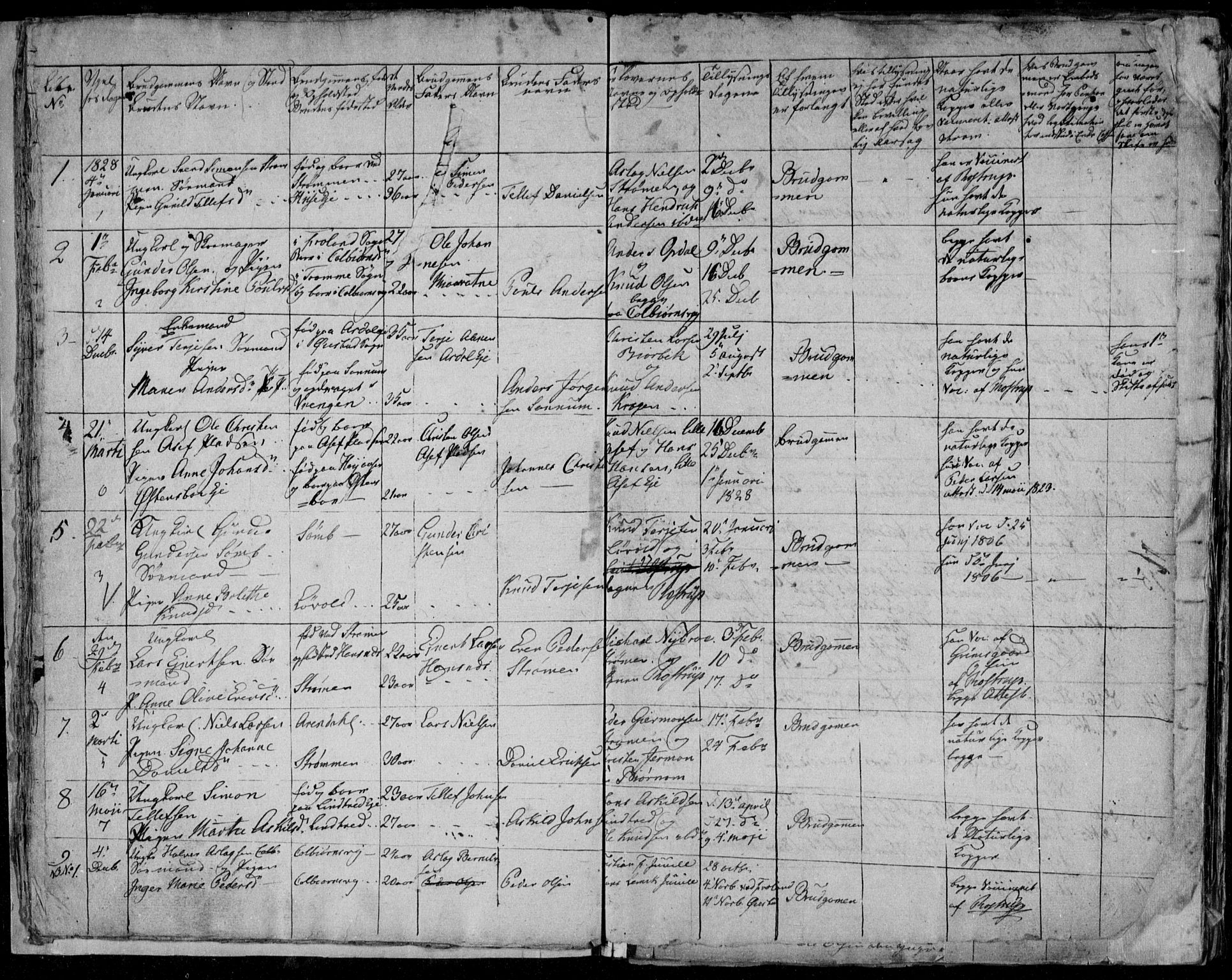 Øyestad sokneprestkontor, SAK/1111-0049/F/Fb/L0004: Parish register (copy) no. B 4, 1828-1833