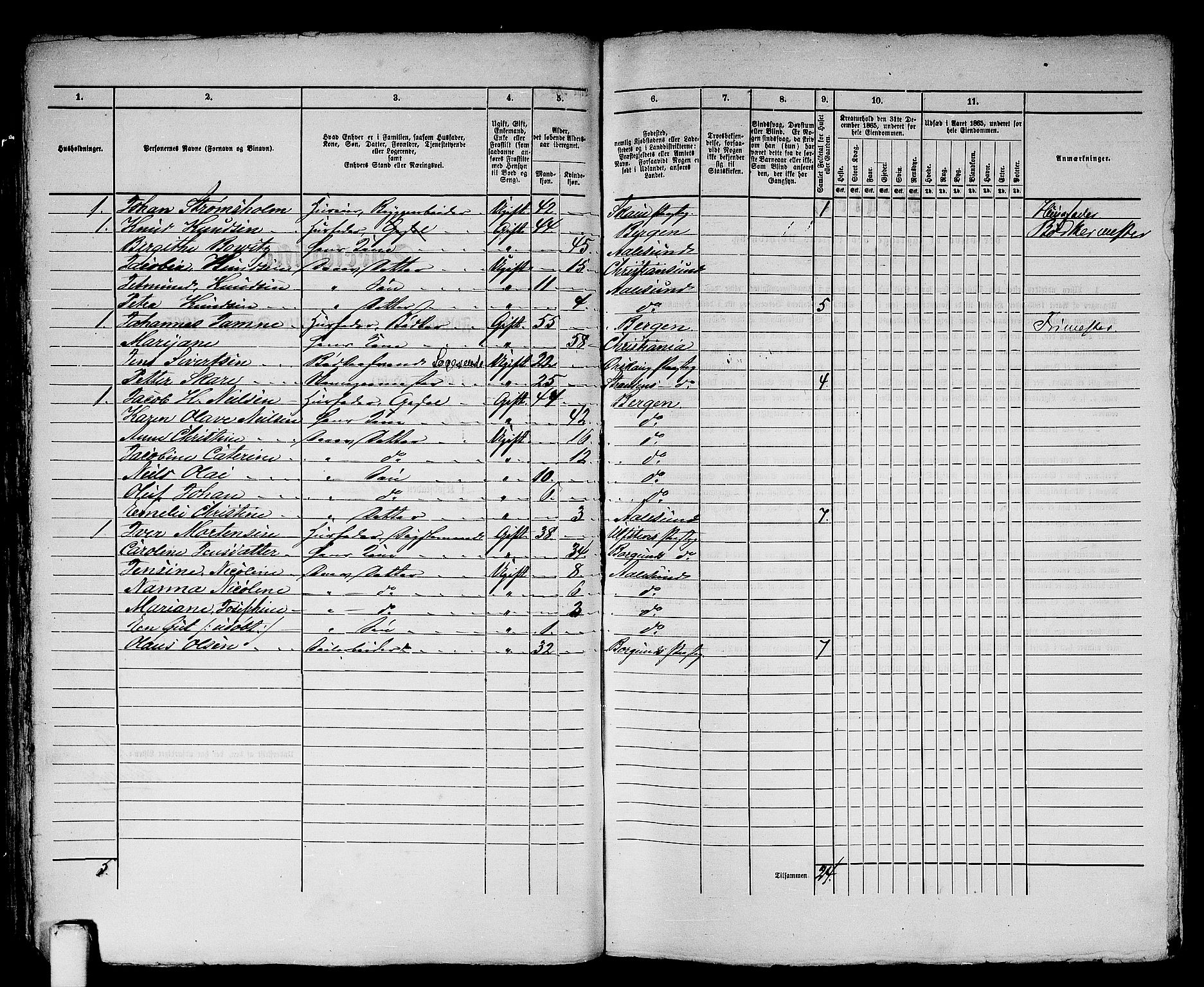 RA, 1865 census for Ålesund, 1865, p. 49